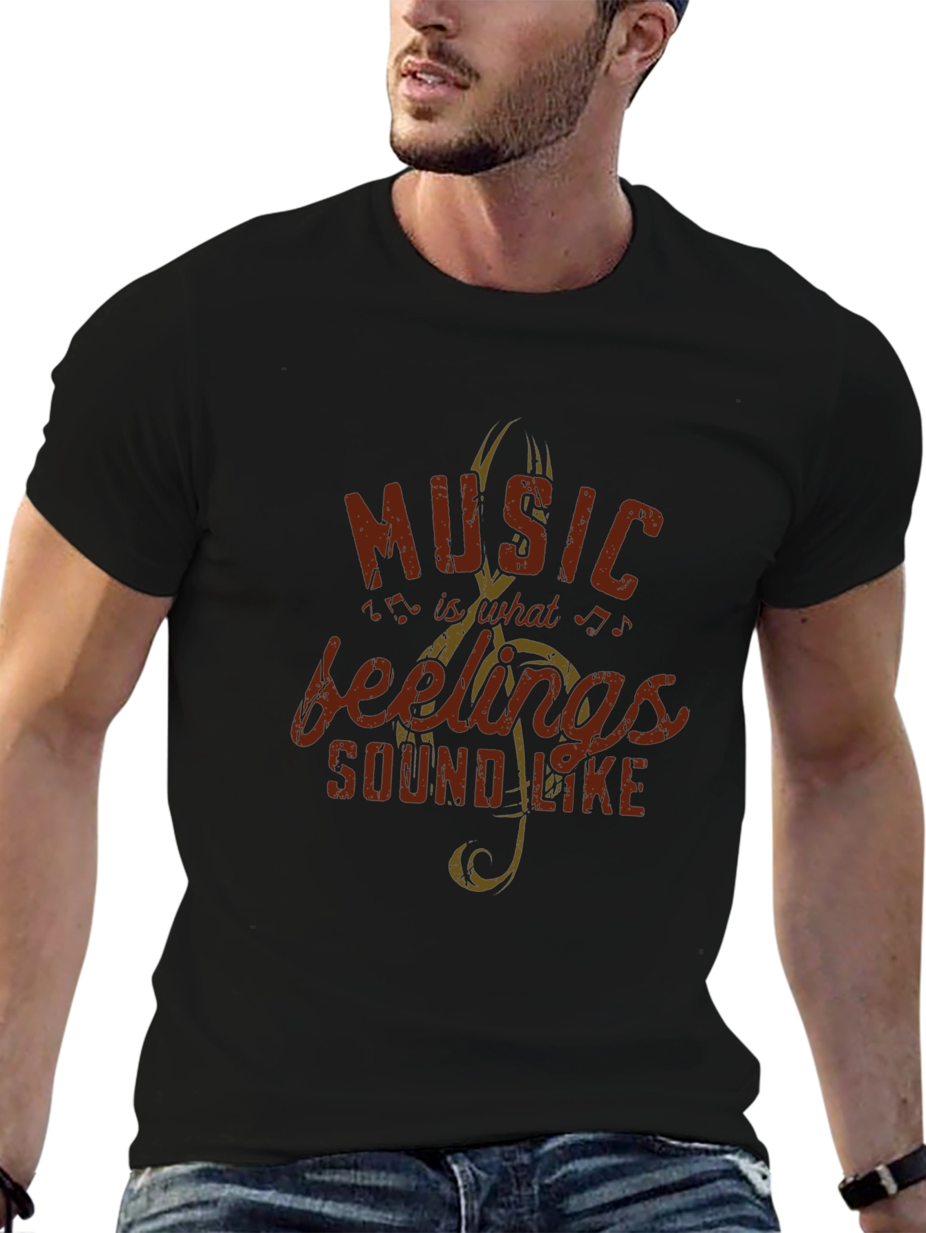 Music is What Feelings Sound Like Tee