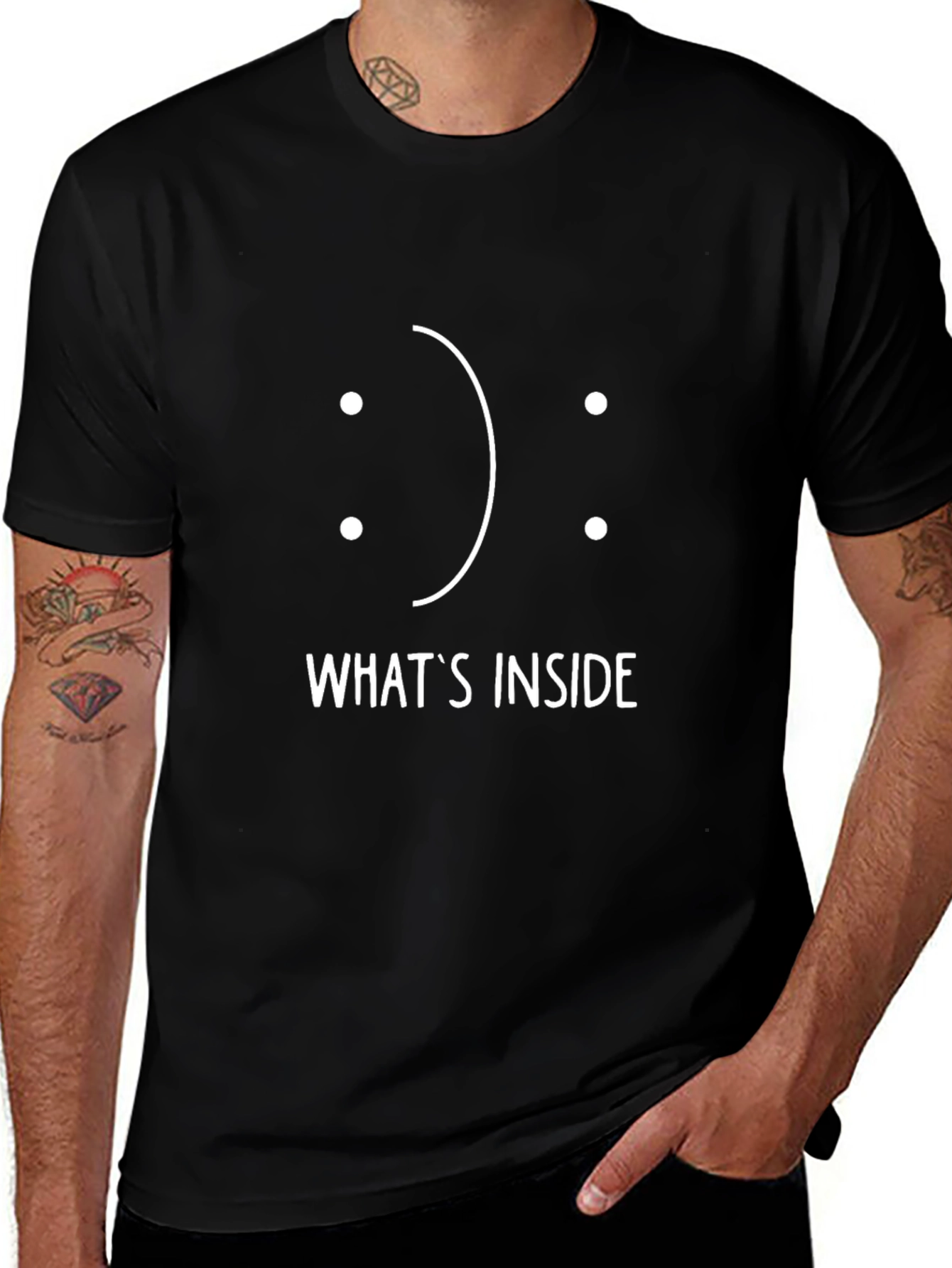 Whats Inside T-Shirt - Black