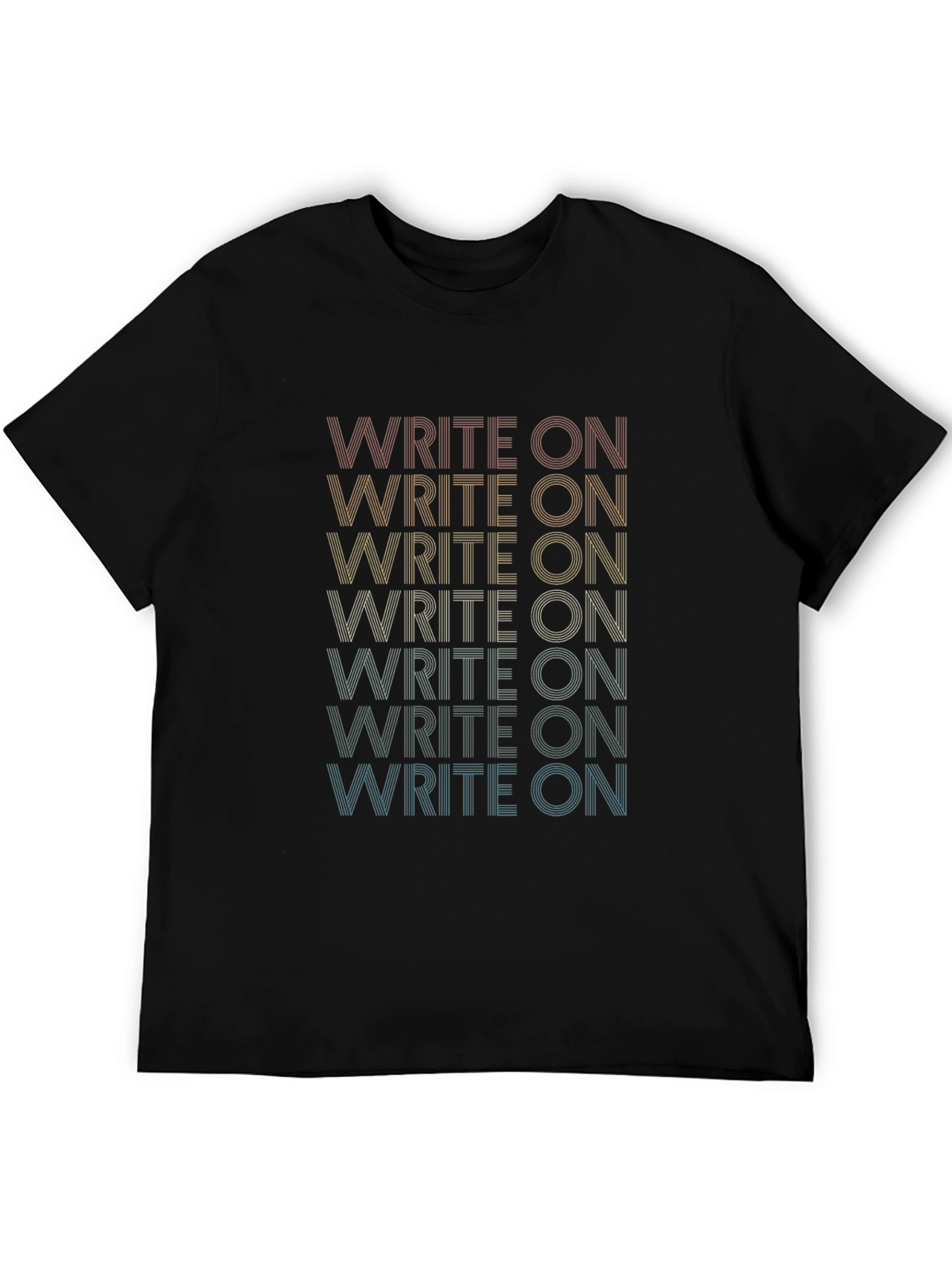Write On Retro Graphic Tee - Black Unisex T-Shirt