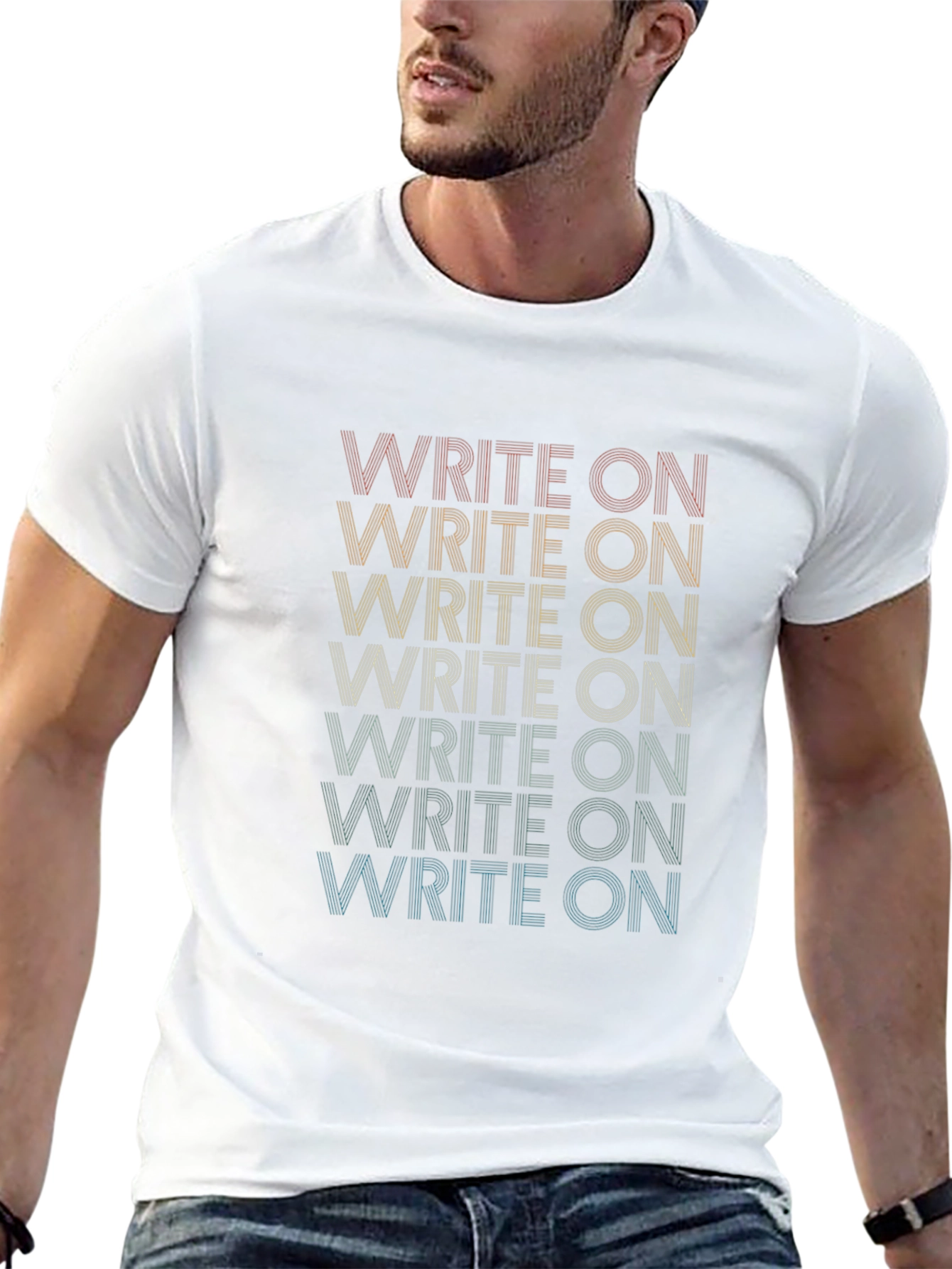 Write On Retro Graphic Tee - Black Unisex T-Shirt