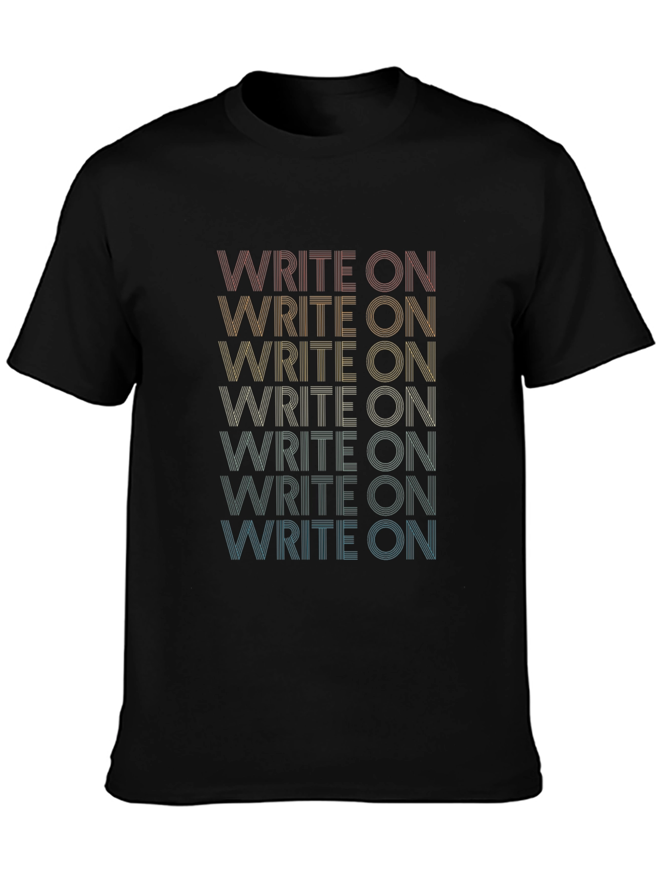 Write On Retro Graphic Tee - Black Unisex T-Shirt