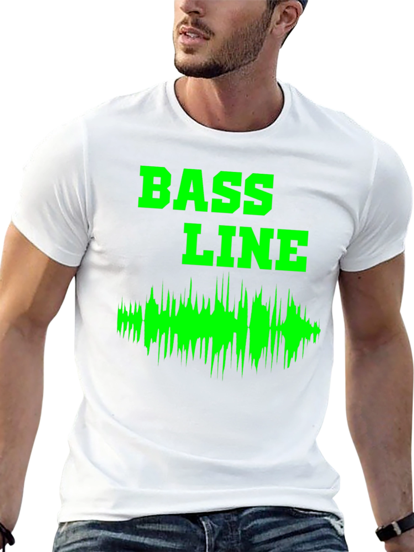 Bass Line Graphic T-Shirt - Music Lover Tee