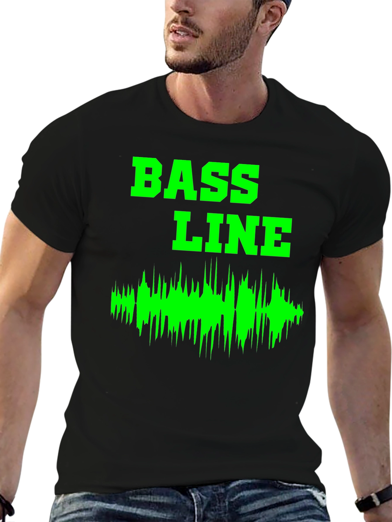 Bass Line Graphic T-Shirt - Music Lover Tee