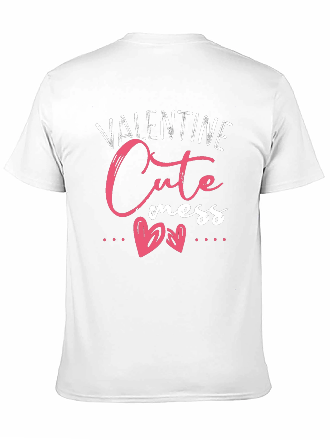 Valentine Cute Mess Black Tee