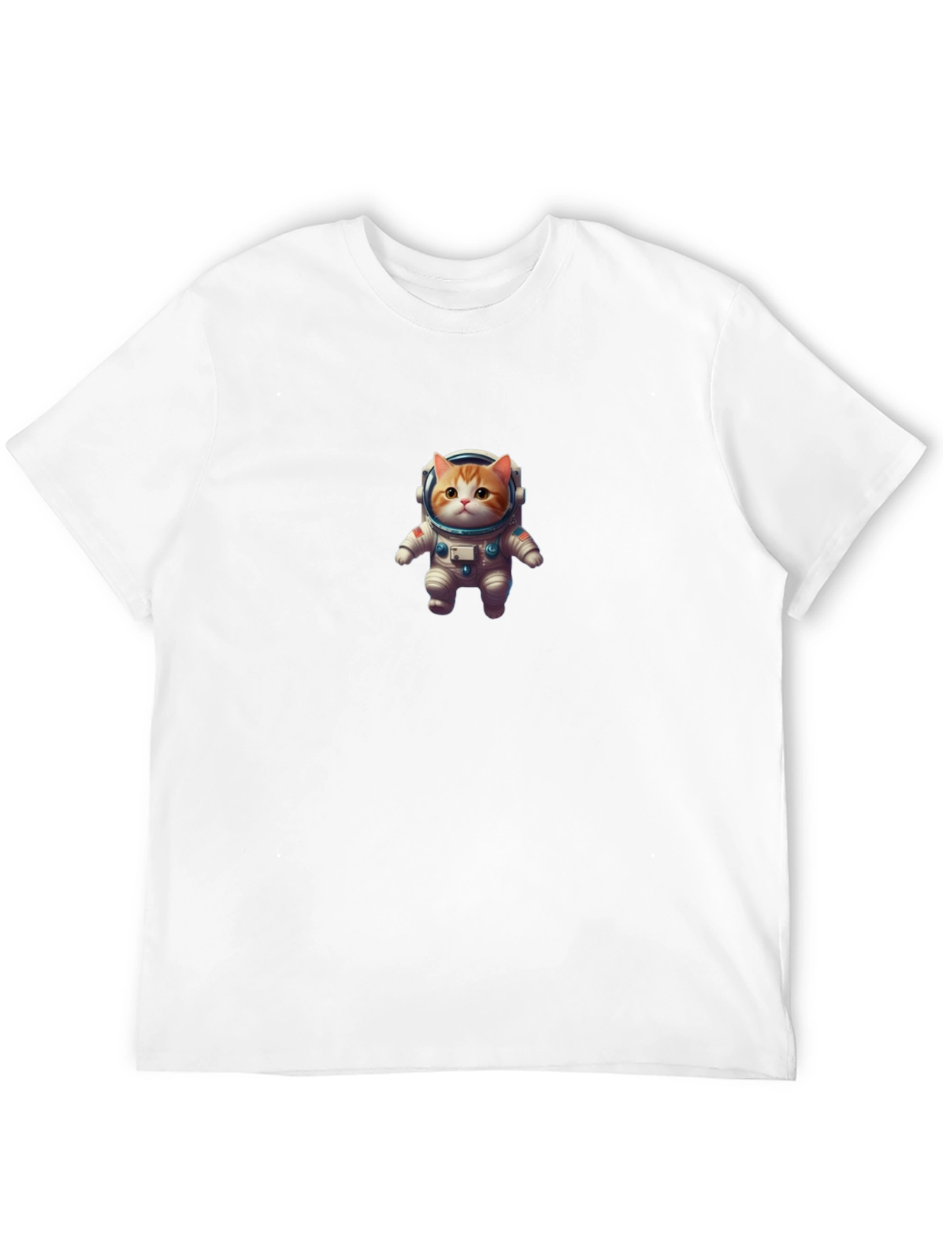 Astronaut Cat Black T-Shirt - Space Kitty Tee
