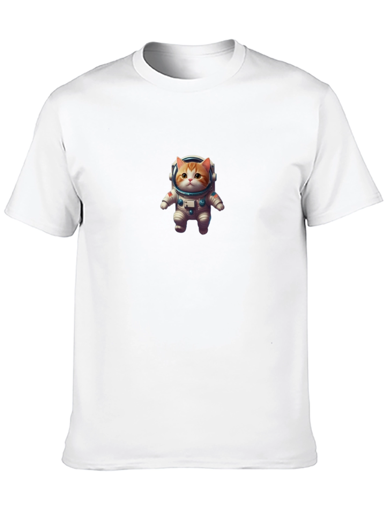 Astronaut Cat Black T-Shirt - Space Kitty Tee