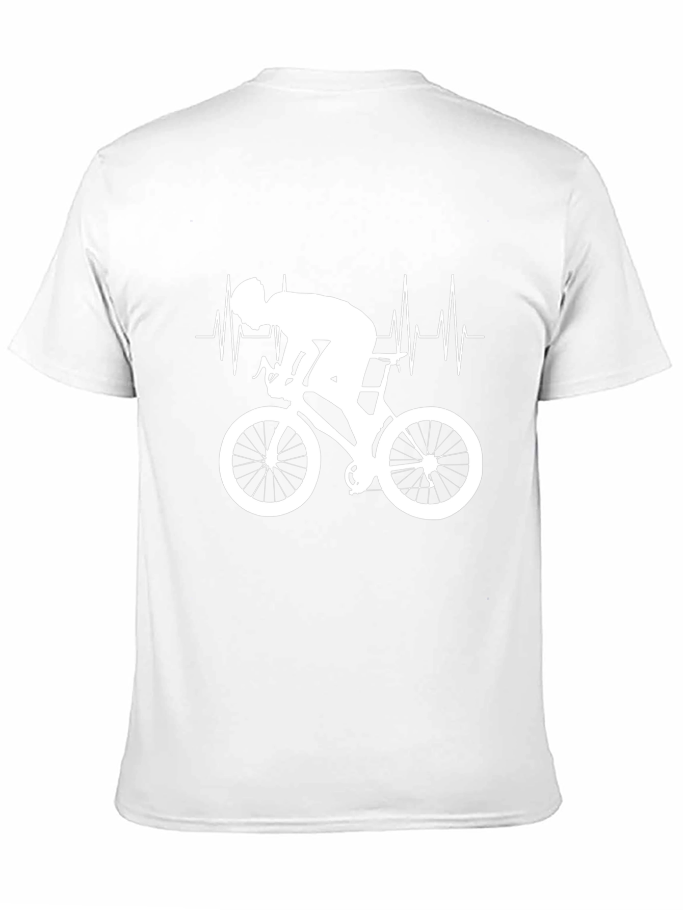Cyclist Heartbeat T-Shirt - Black