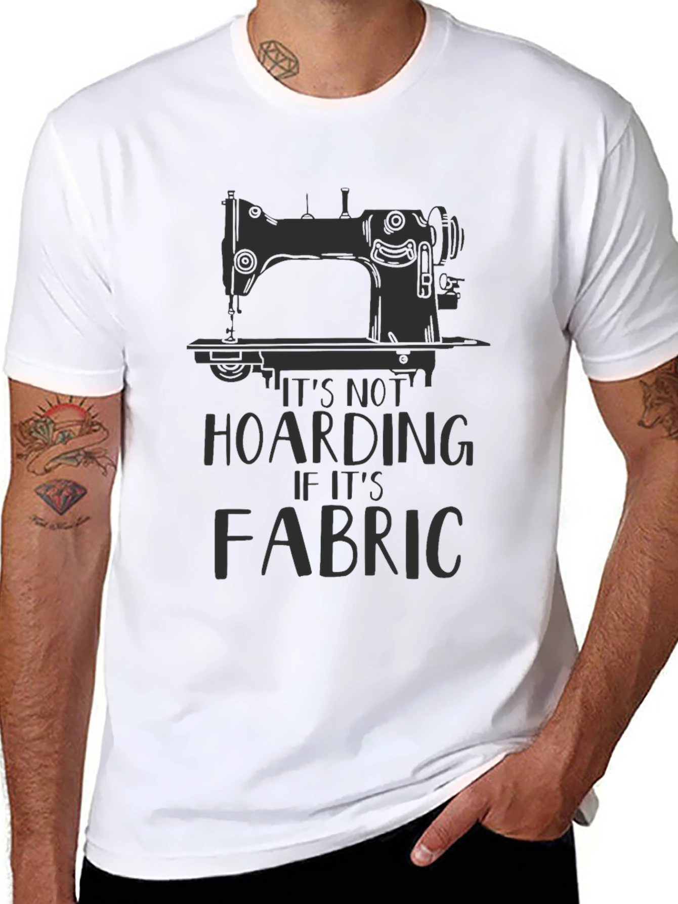 Sewing Machine Fabric Hoarding T-Shirt