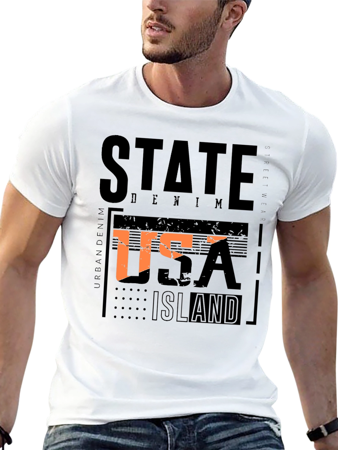Urban Denim State Island T-Shirt