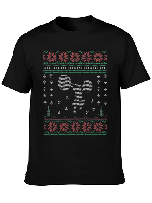 Ugly Christmas Gym T-Shirt - Weightlifting Holiday Tee