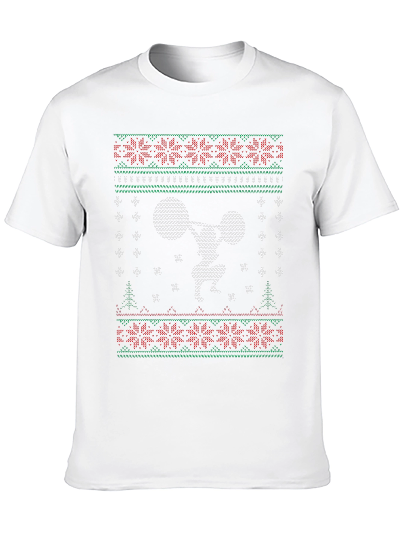 Ugly Christmas Gym T-Shirt - Weightlifting Holiday Tee
