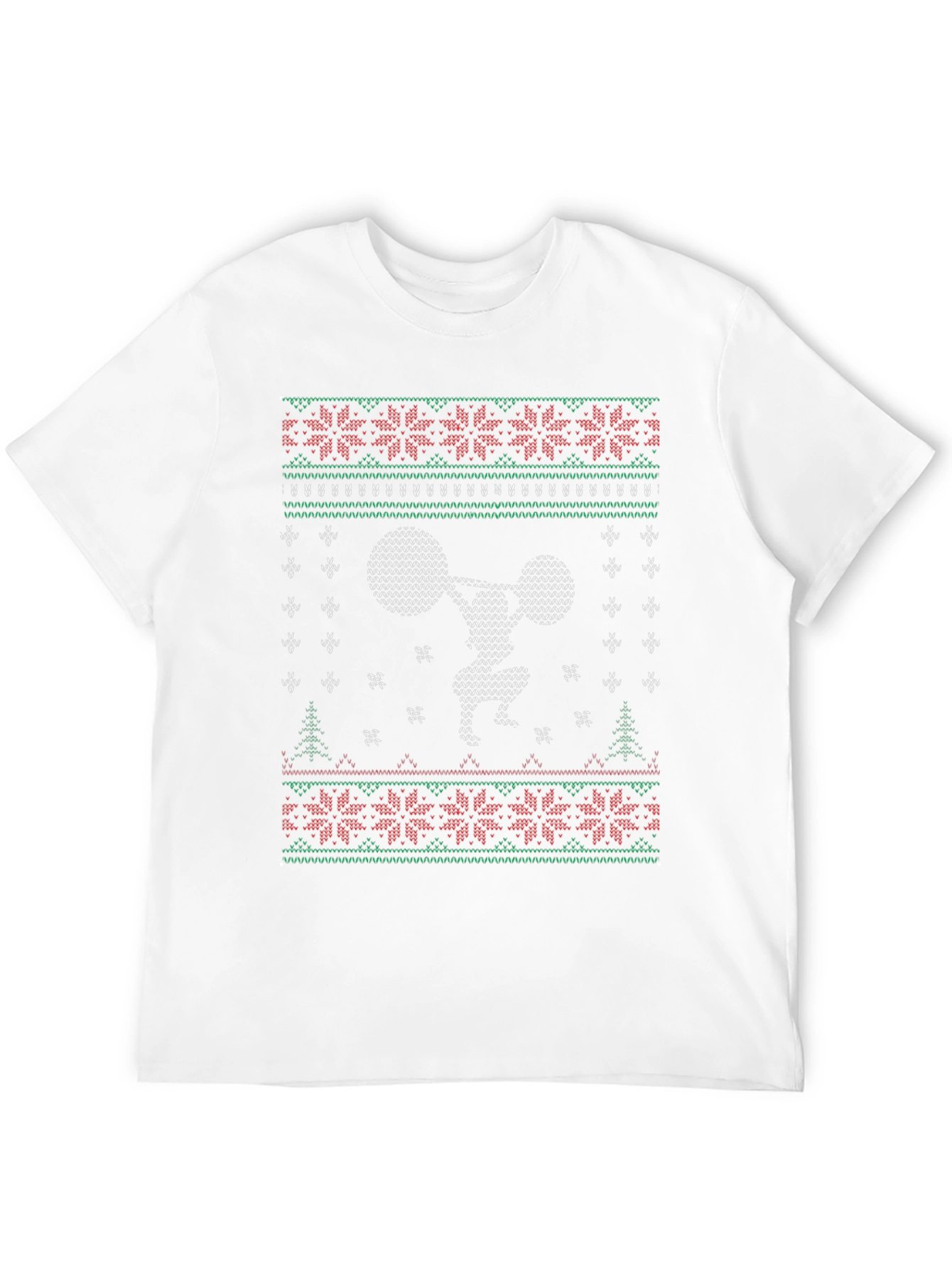 Ugly Christmas Gym T-Shirt - Weightlifting Holiday Tee