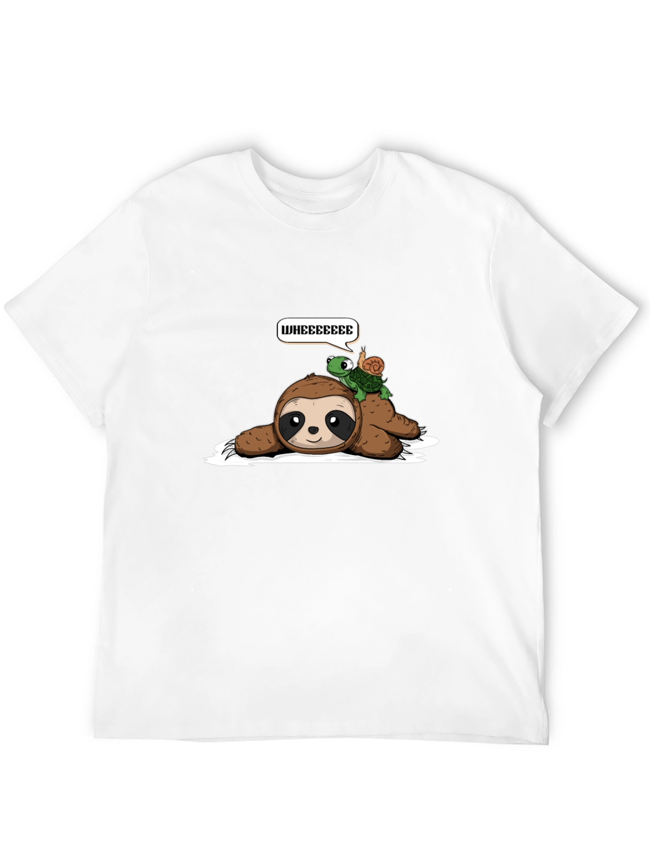 Sloth Turtle Snail Wheee T-Shirt