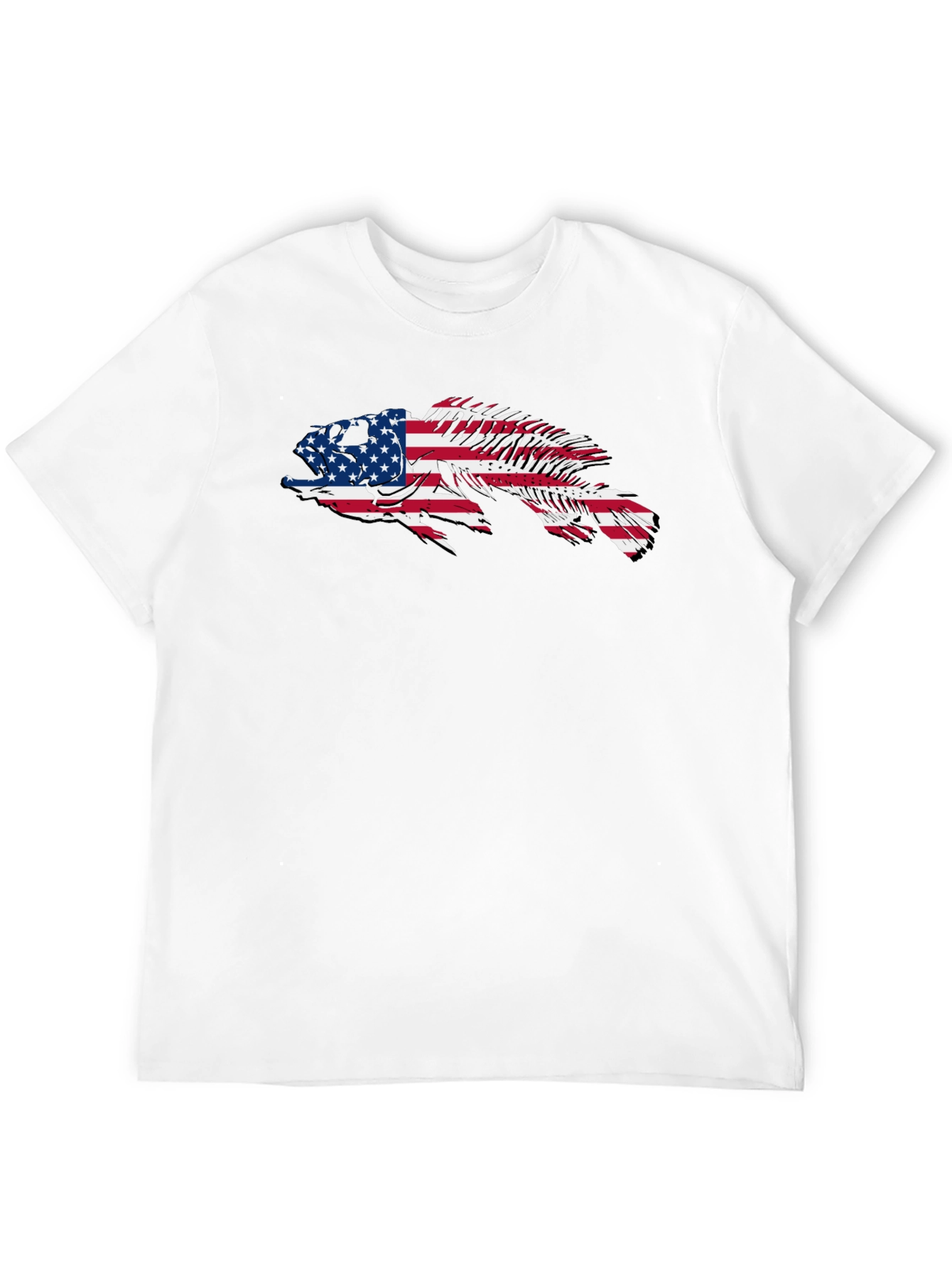 American Flag Fish Graphic Tee
