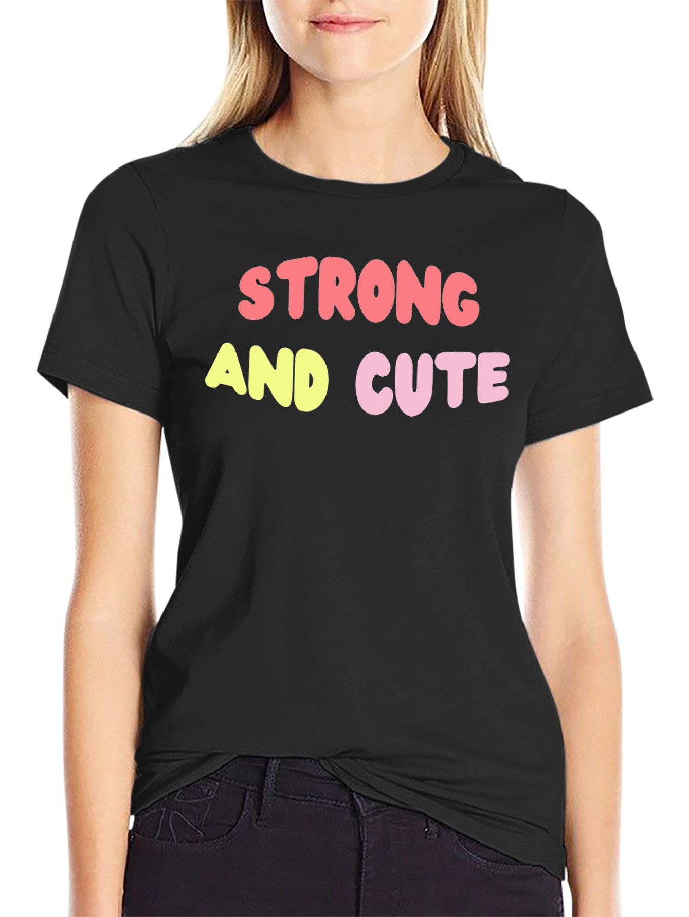 Strong & Cute Graphic Tee - Trendy Unisex Shirt