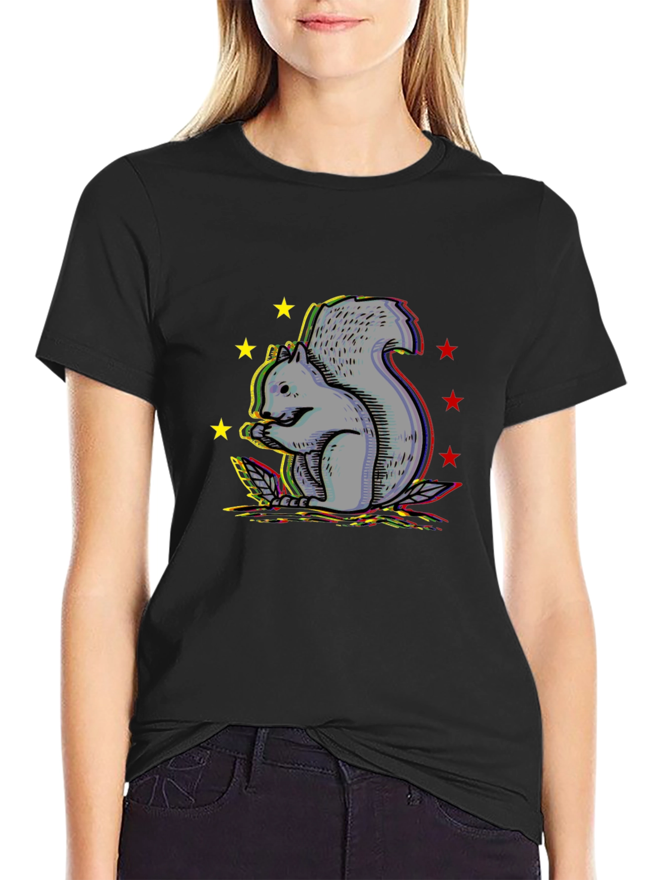Squirrel Graphic Tee - Unisex Cotton Blend Shirt