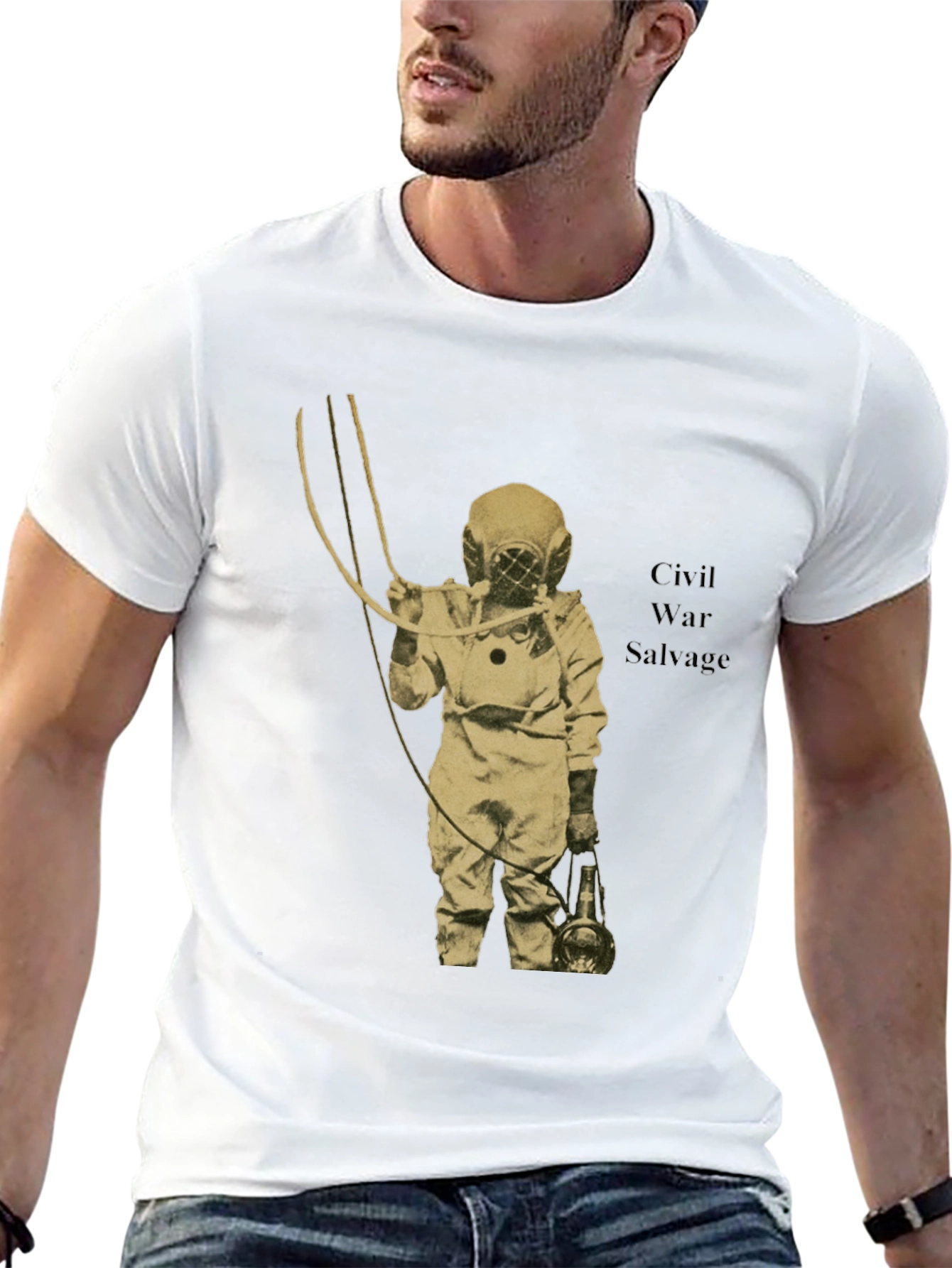 Civil War Salvage Diver Graphic Tee