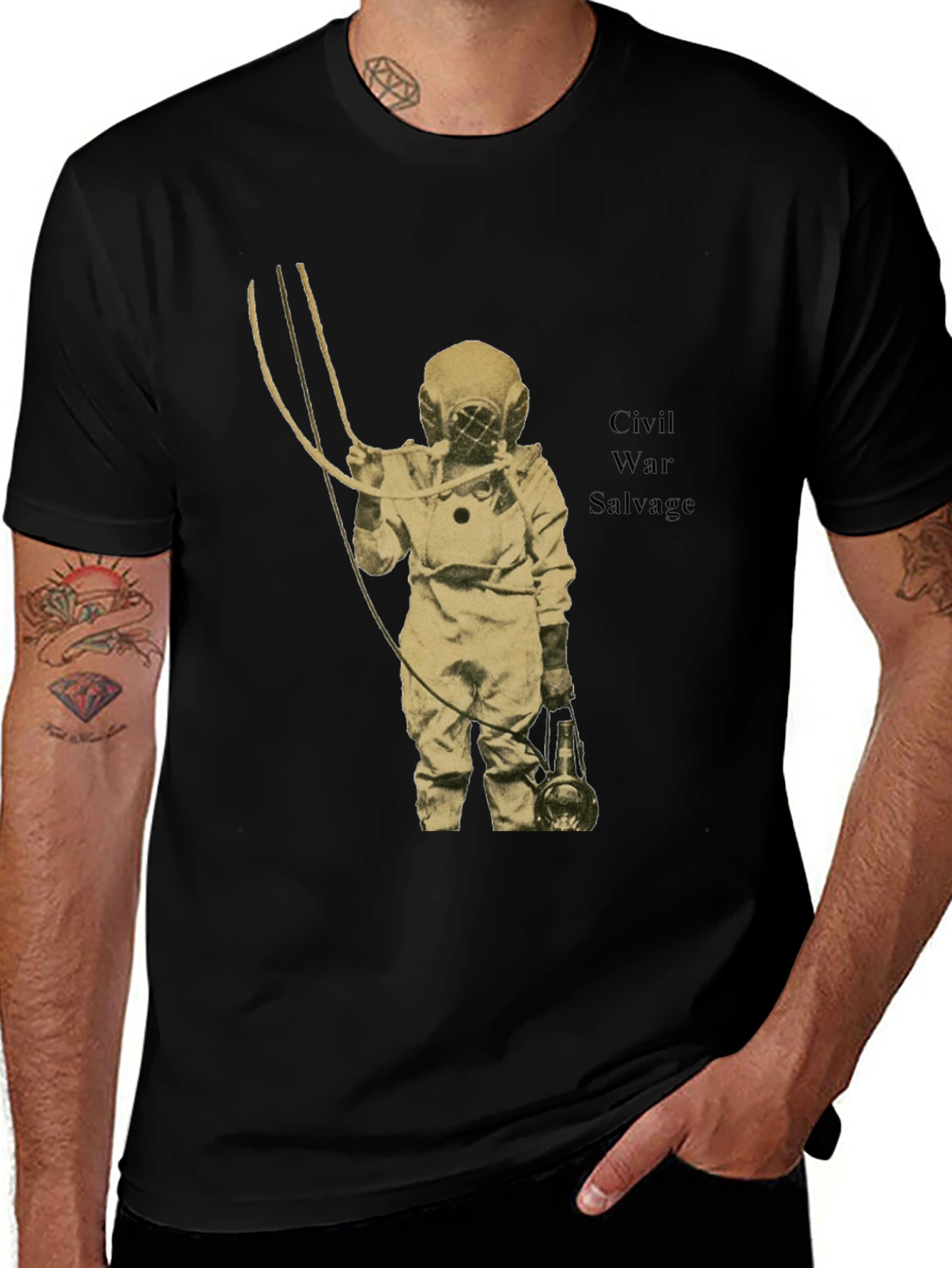 Civil War Salvage Diver Graphic Tee
