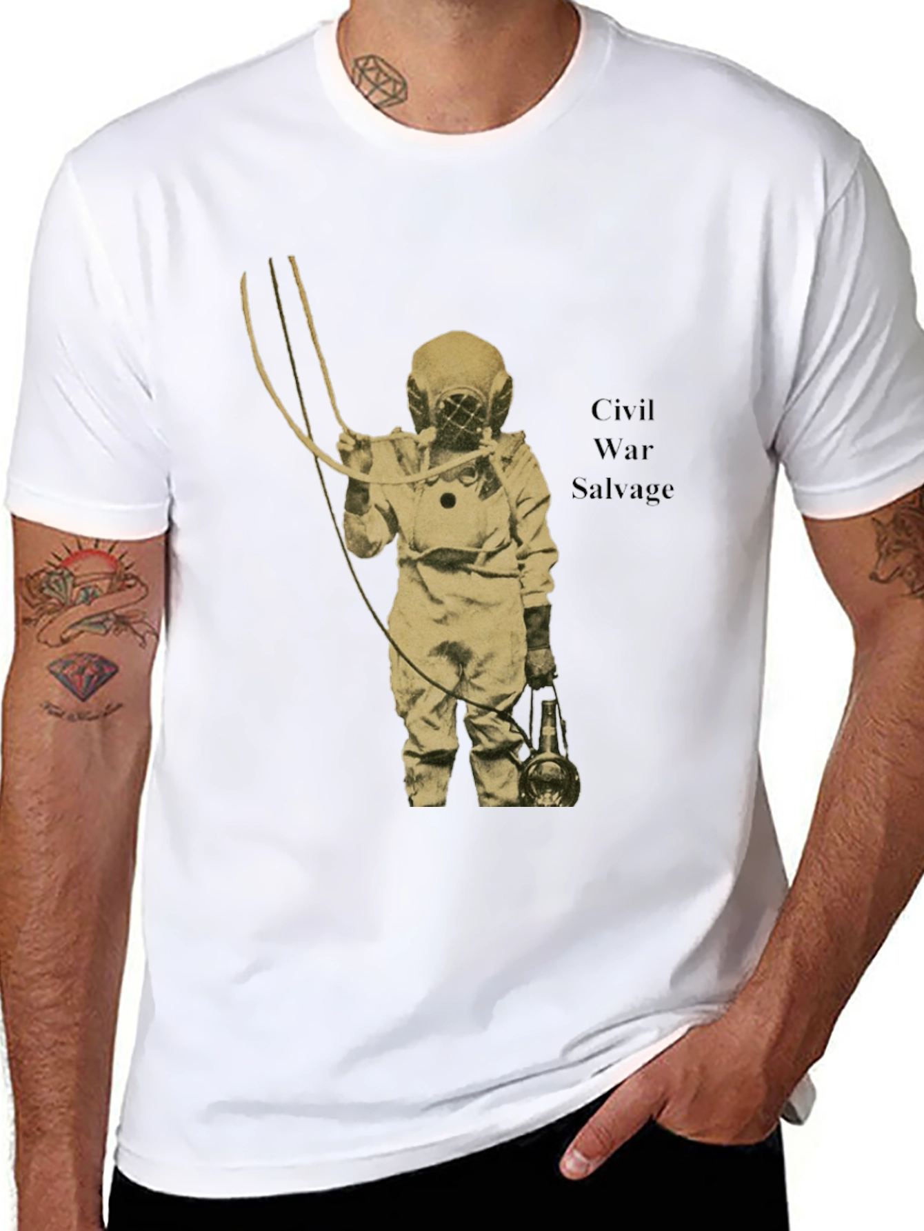 Civil War Salvage Diver Graphic Tee