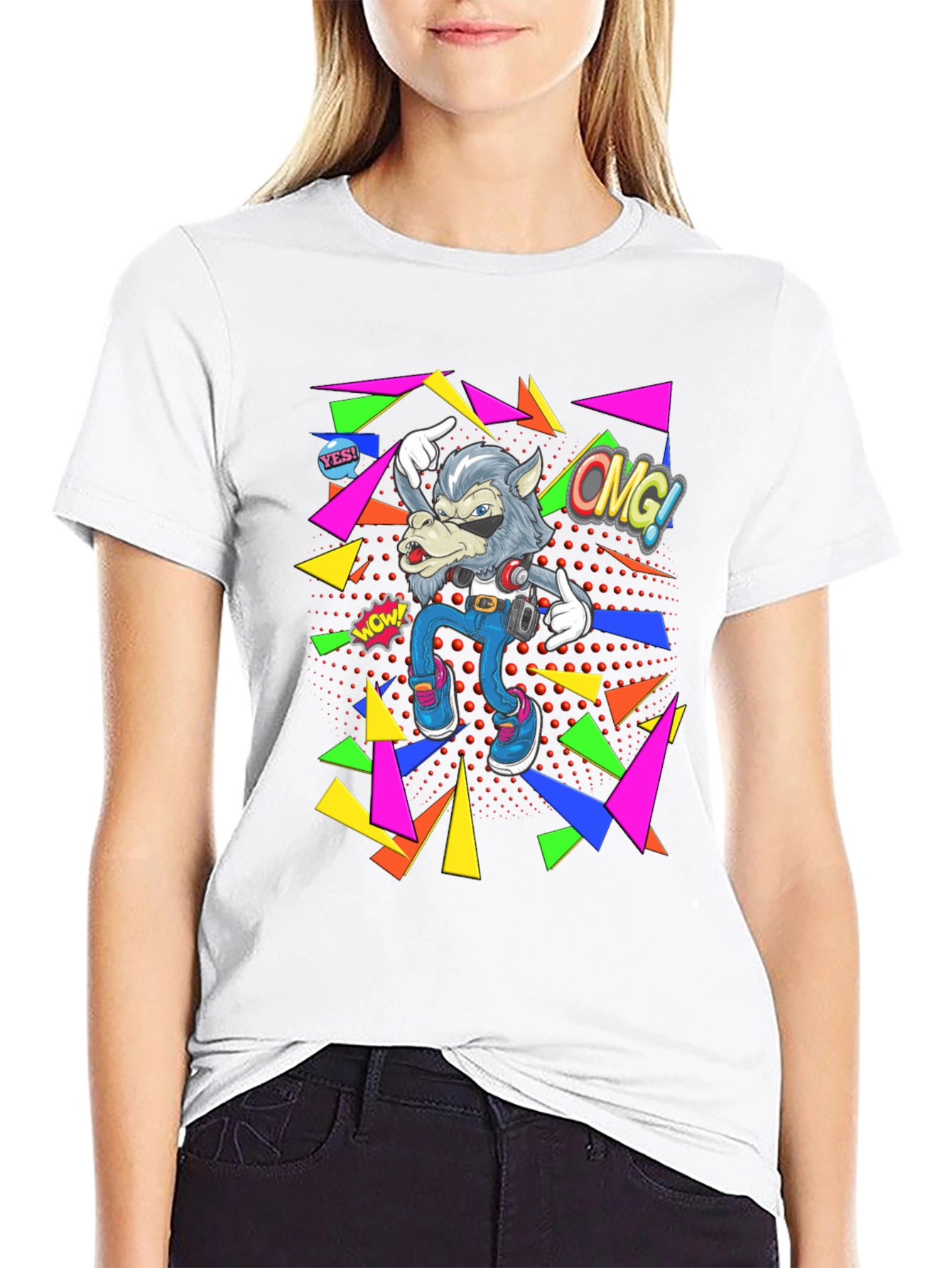 Retro Wolf Graphic Tee