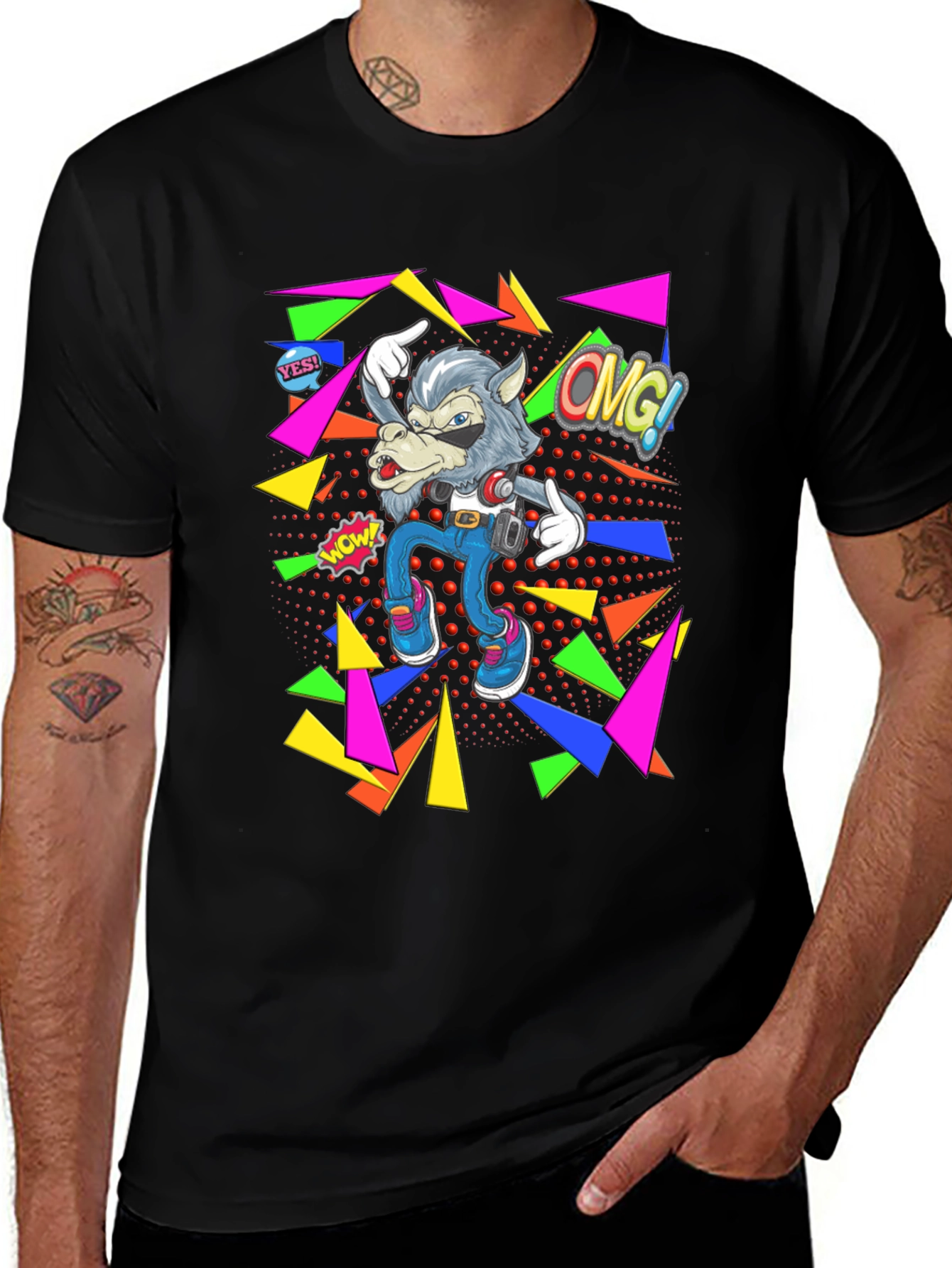 Retro Wolf Graphic Tee