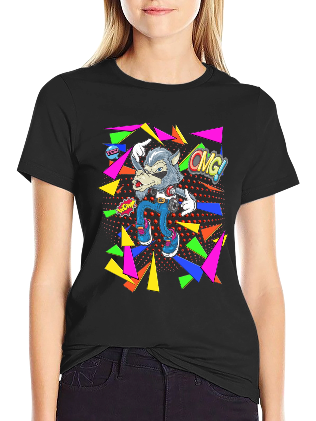 Retro Wolf Graphic Tee