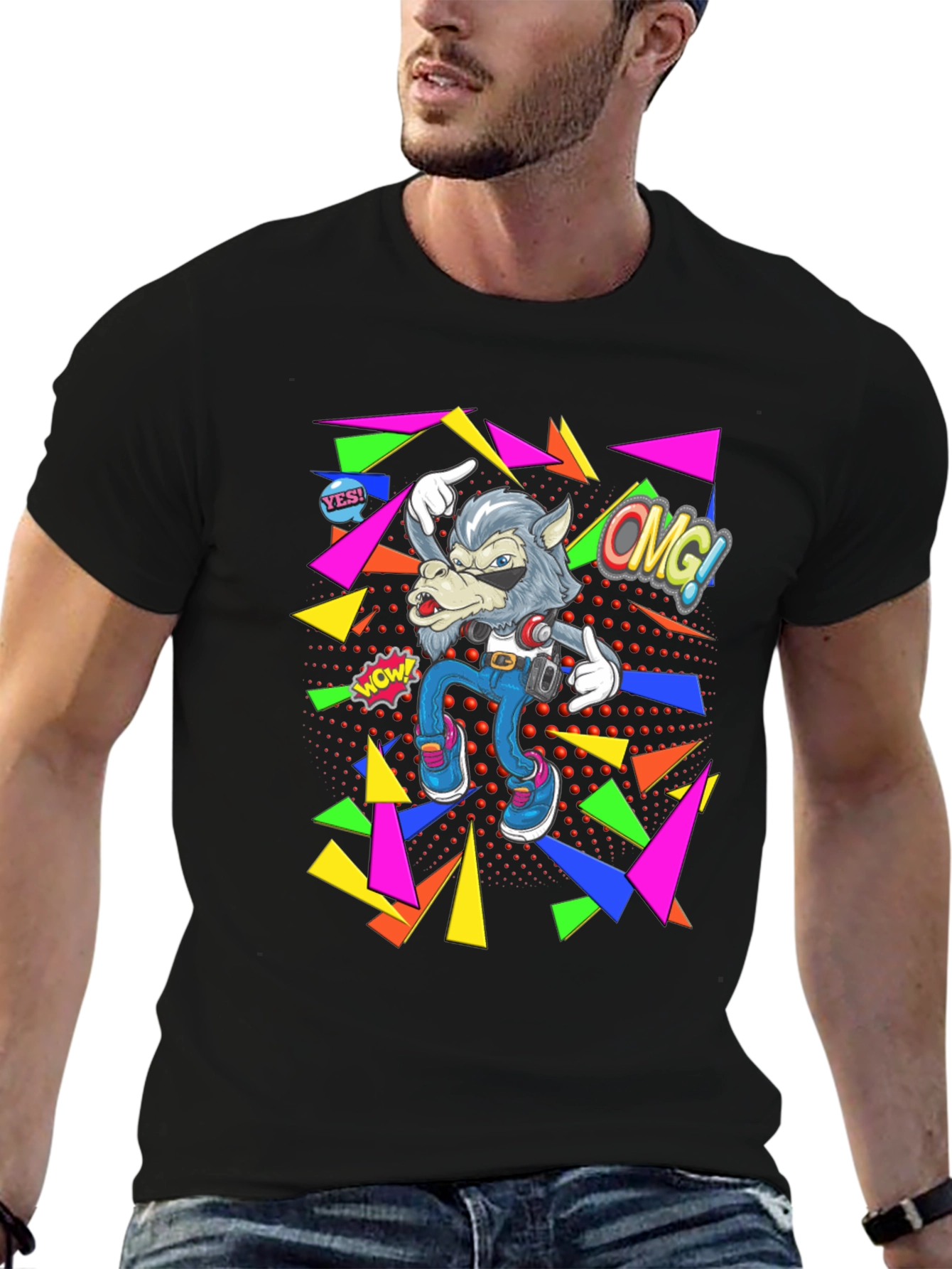 Retro Wolf Graphic Tee