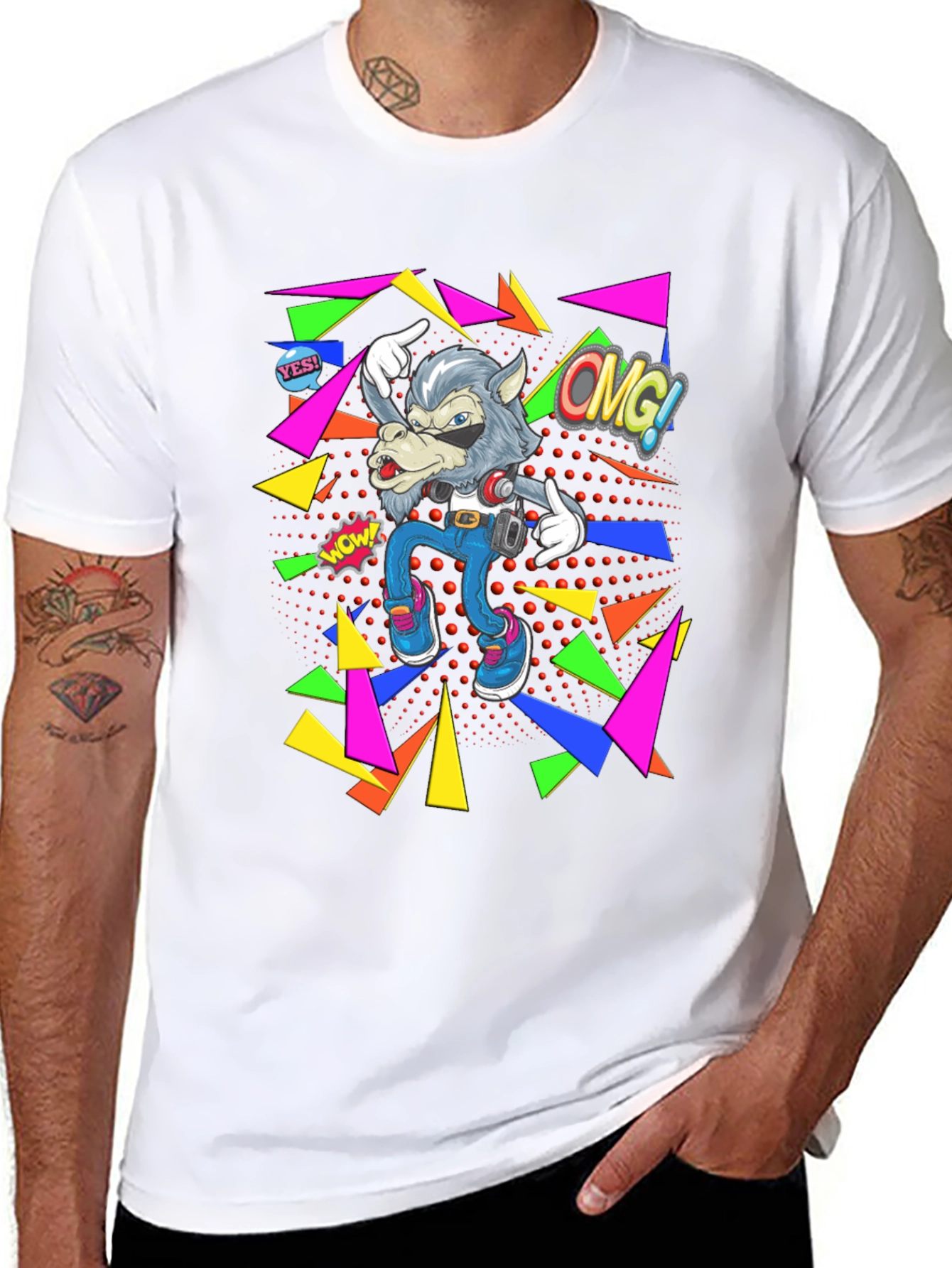 Retro Wolf Graphic Tee
