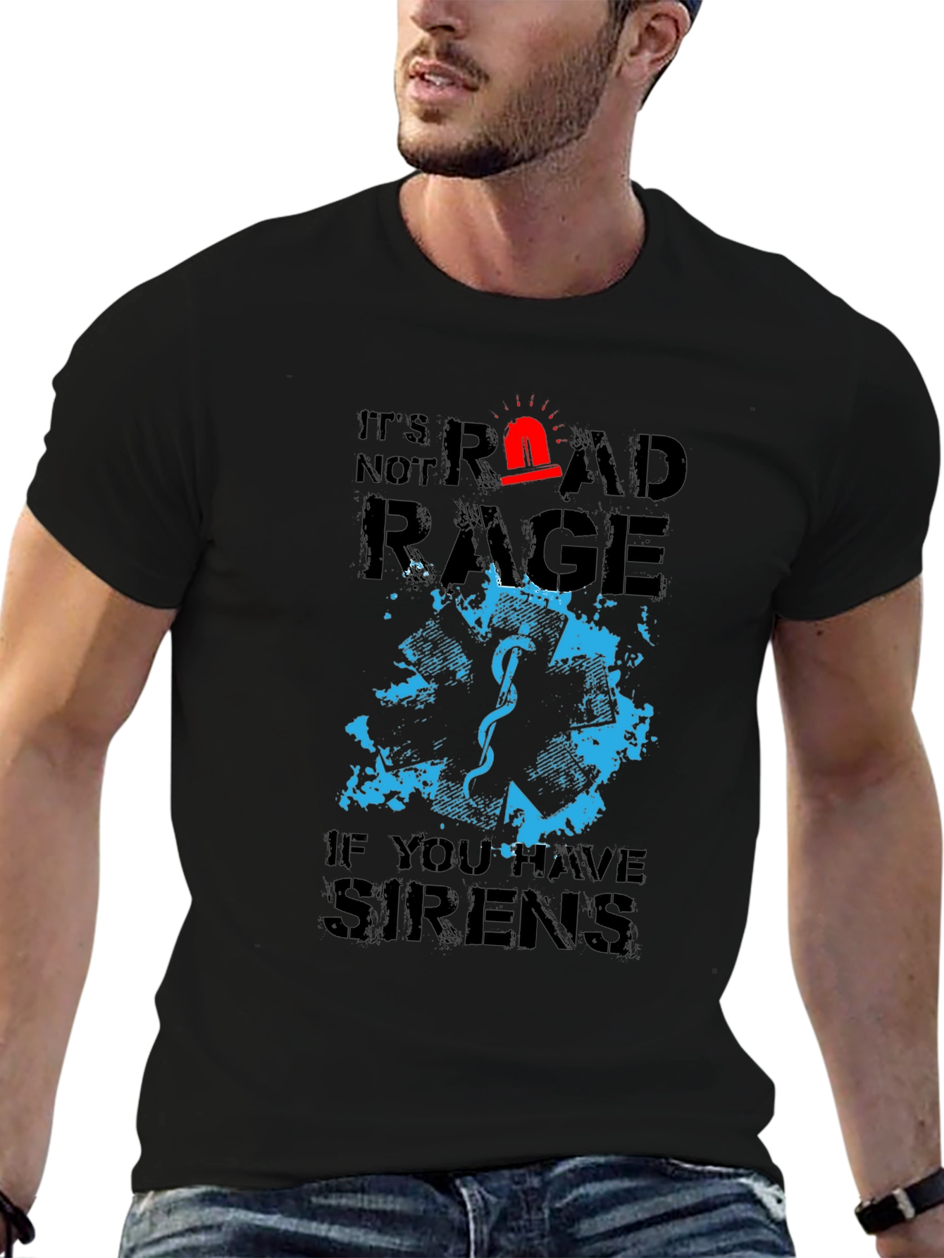 Funny EMT Road Rage Graphic T-Shirt