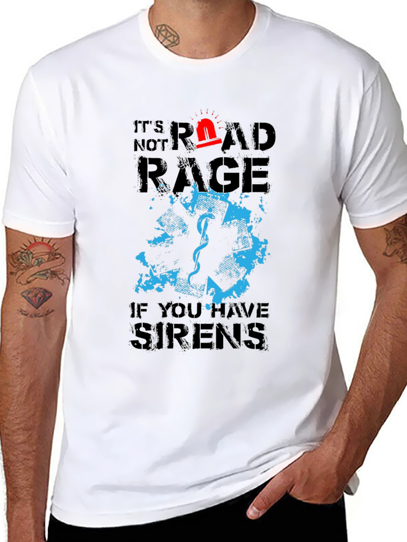 Funny EMT Road Rage Graphic T-Shirt