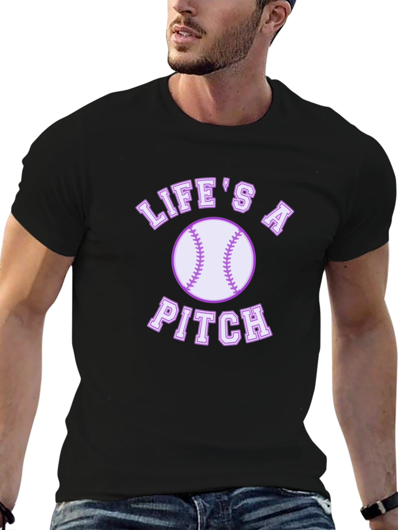 Lifes a Pitch Graphic T-Shirt