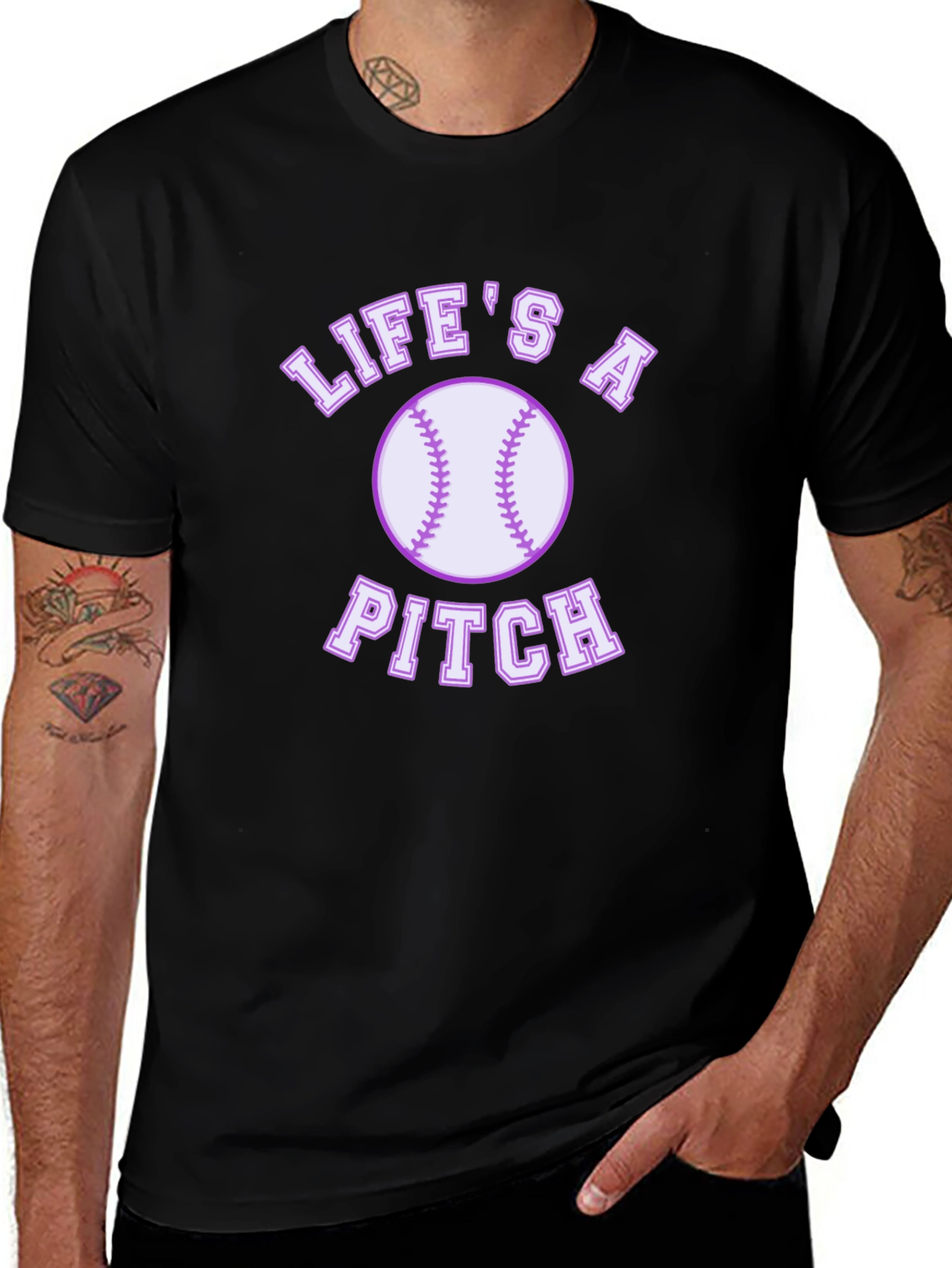 Lifes a Pitch Graphic T-Shirt