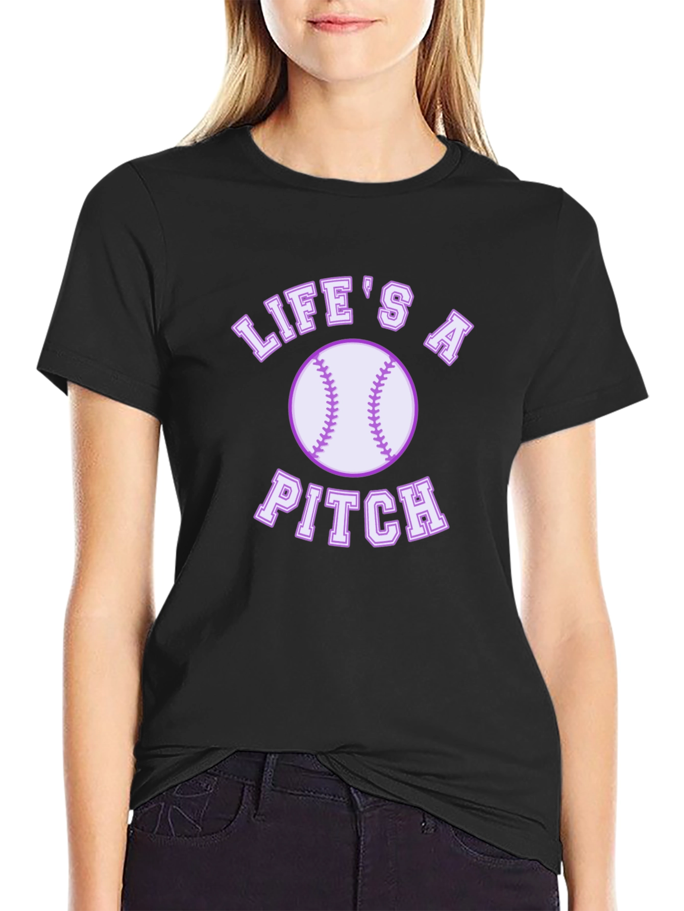 Lifes a Pitch Graphic T-Shirt