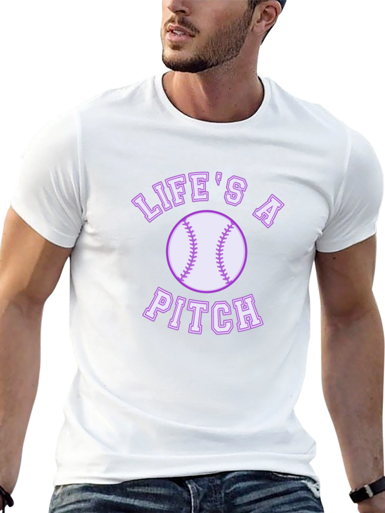 Lifes a Pitch Graphic T-Shirt