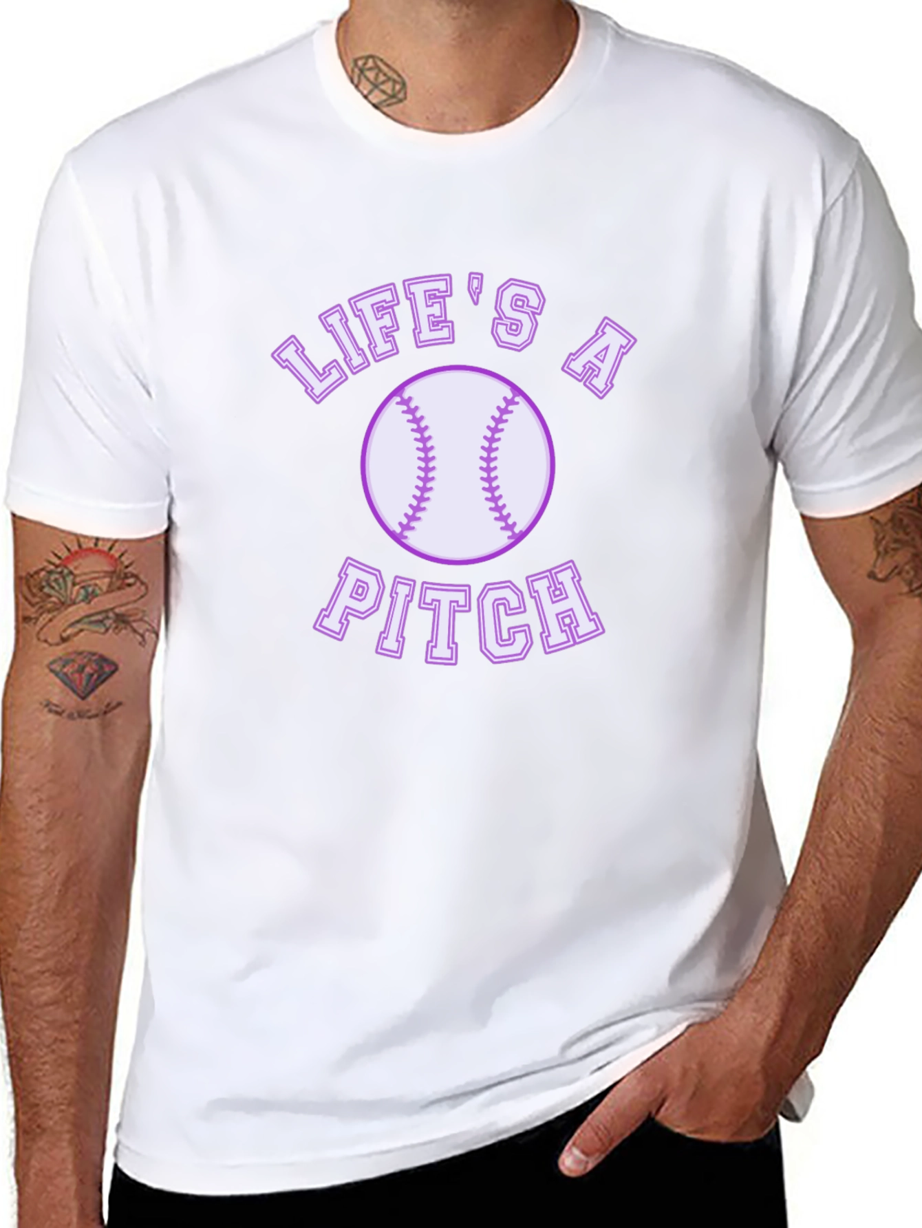 Lifes a Pitch Graphic T-Shirt