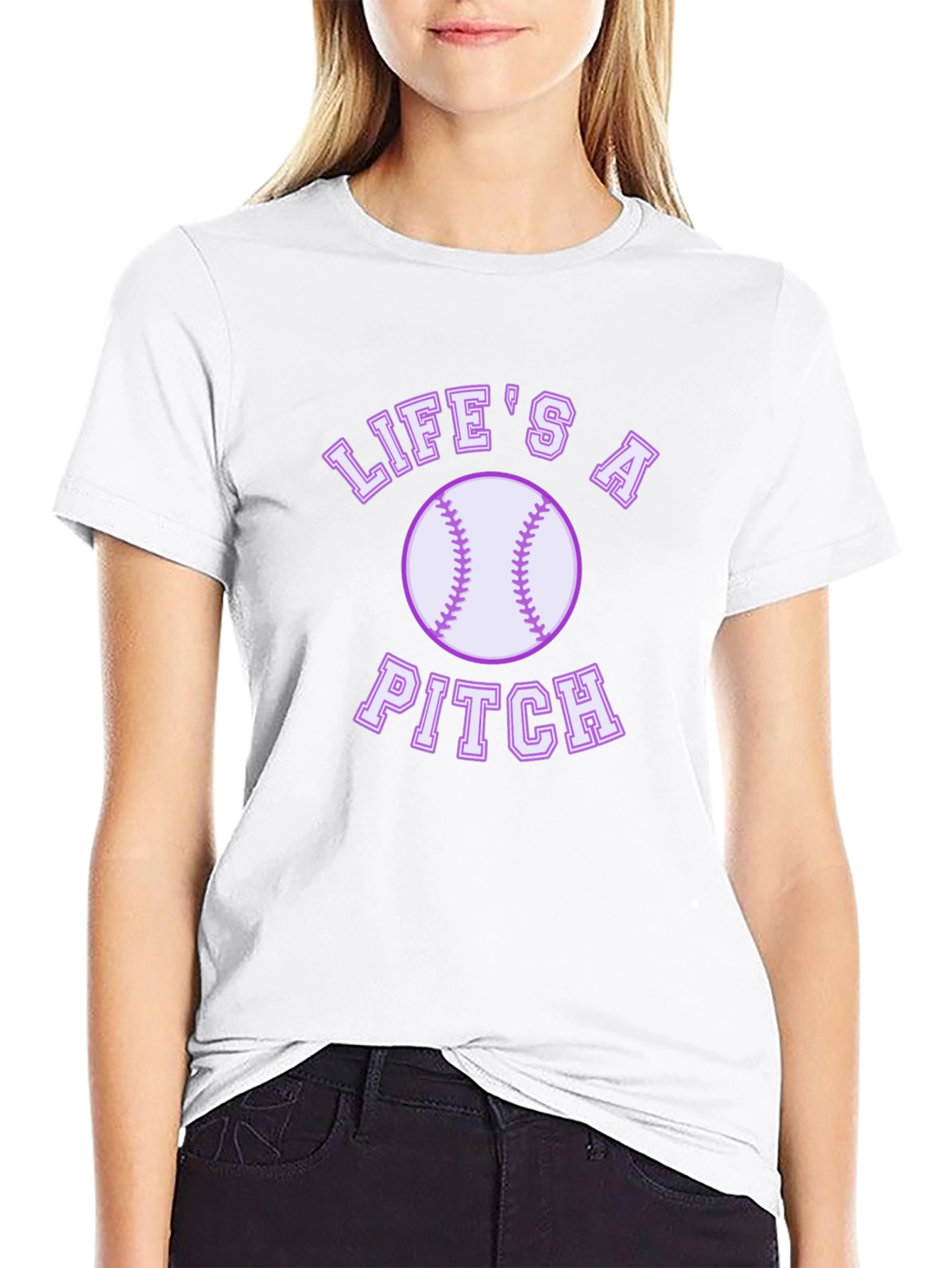 Lifes a Pitch Graphic T-Shirt