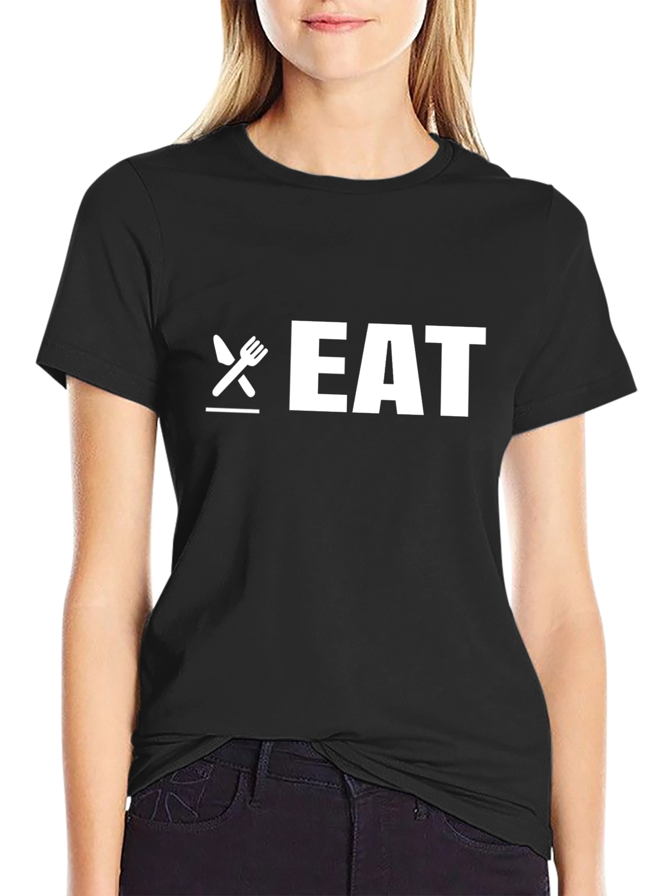 Eat Graphic Tee - Black Unisex T-Shirt
