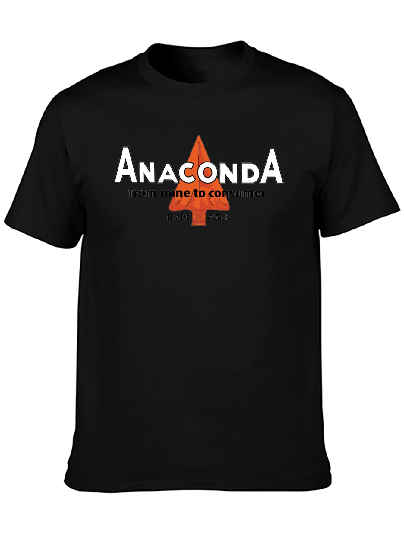 Anaconda Black Cotton Tee - From Mine to Consumer
