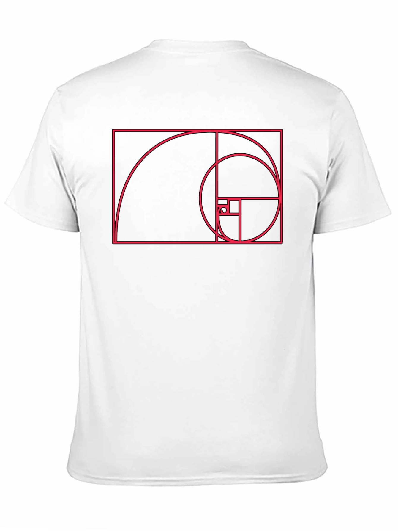 Golden Ratio Spiral Graphic Tee - Black