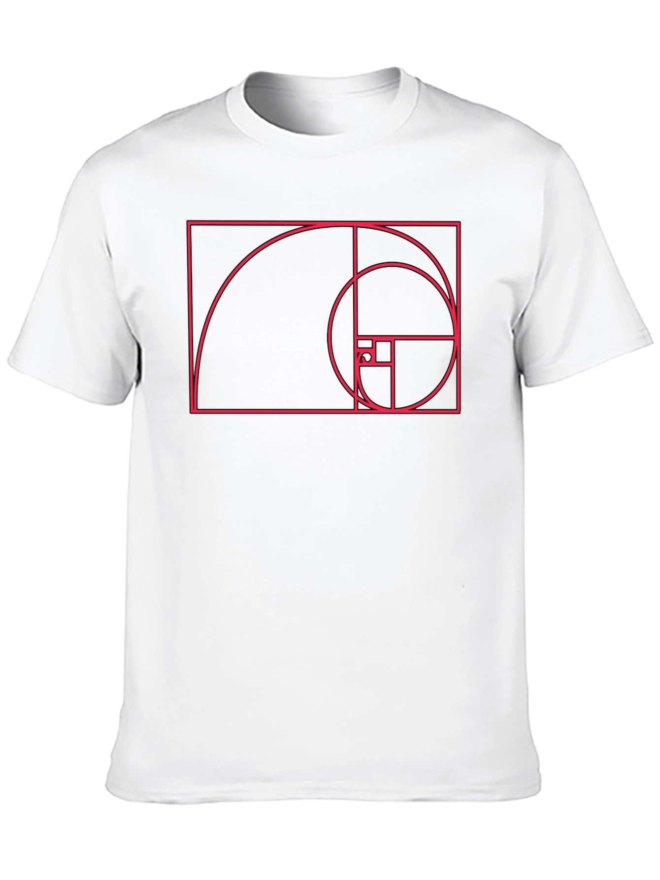 Golden Ratio Spiral Graphic Tee - Black