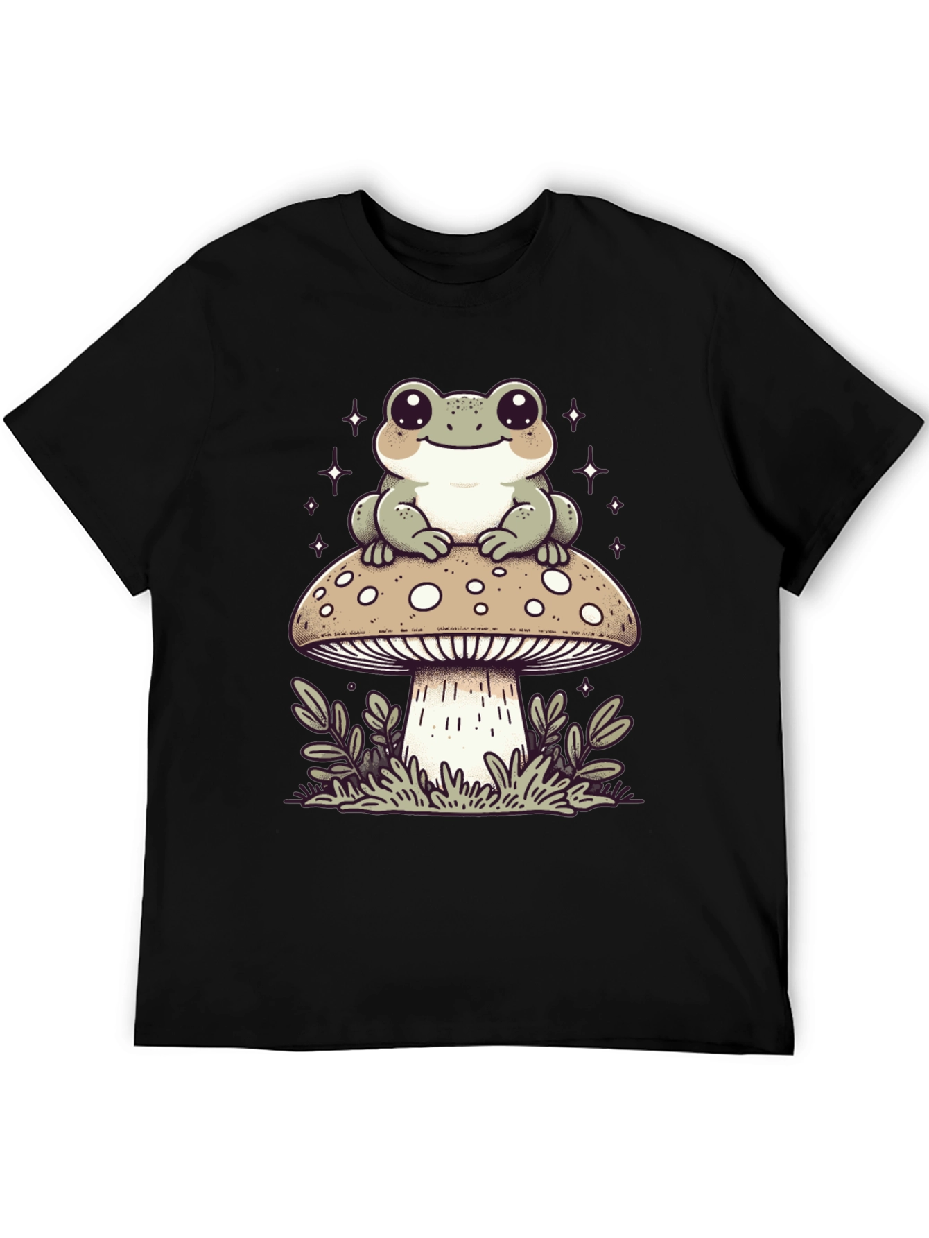 Frog on Mushroom Graphic Tee