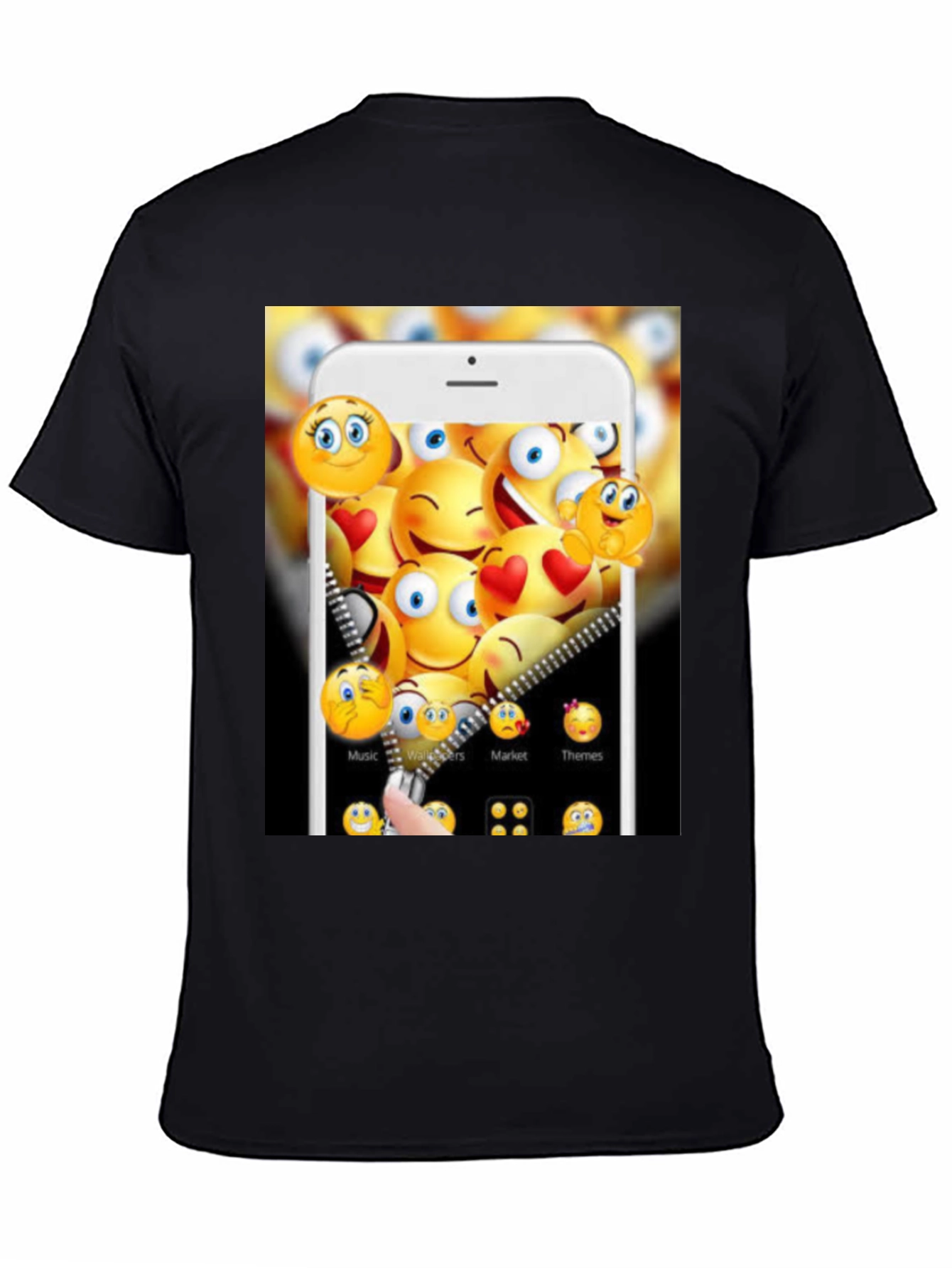 Emoji Phone Screen T-Shirt - Trendy Graphic Tee