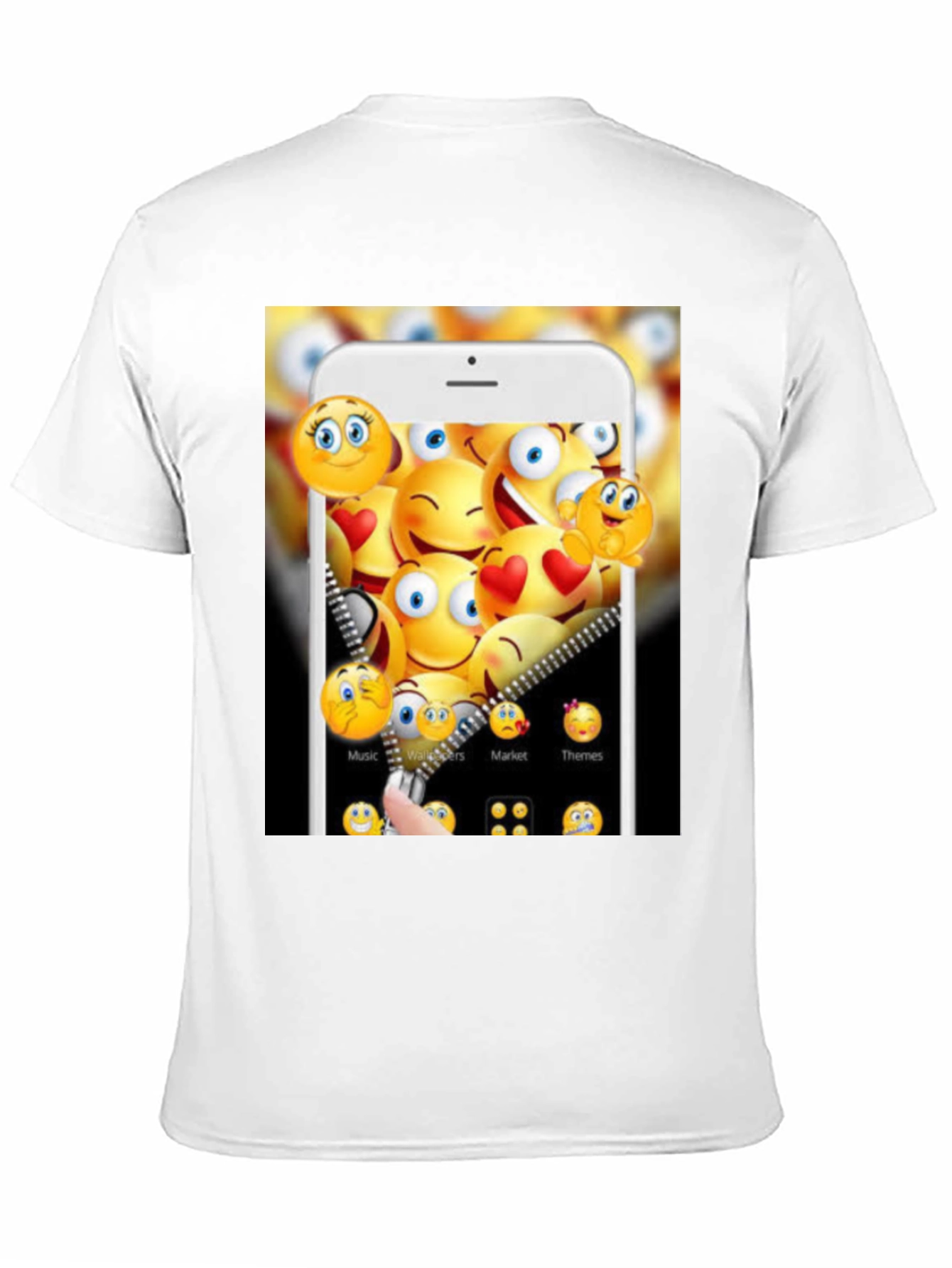 Emoji Phone Screen T-Shirt - Trendy Graphic Tee