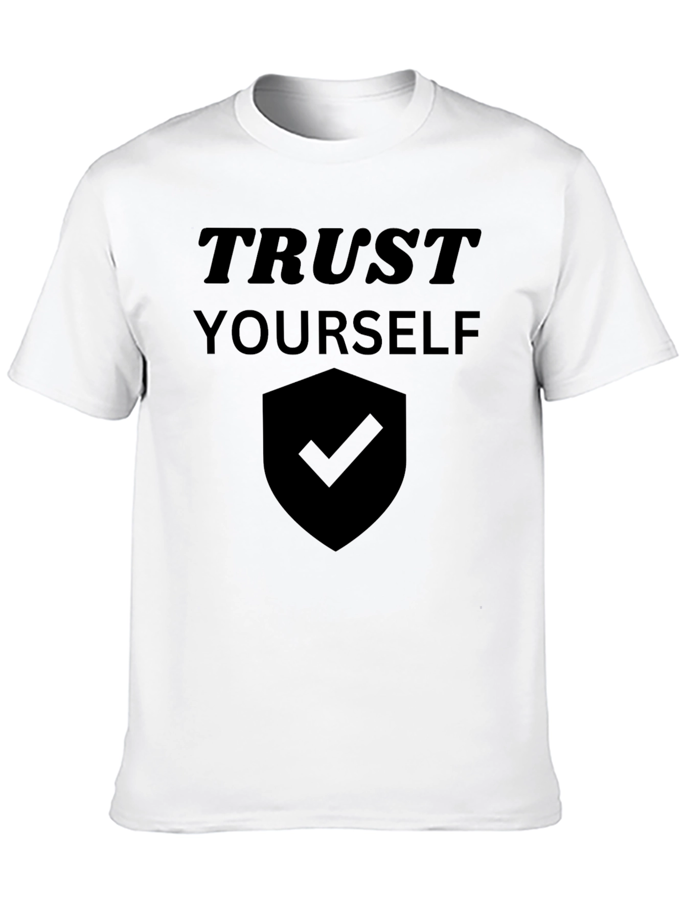 Trust Yourself Black Graphic Tee