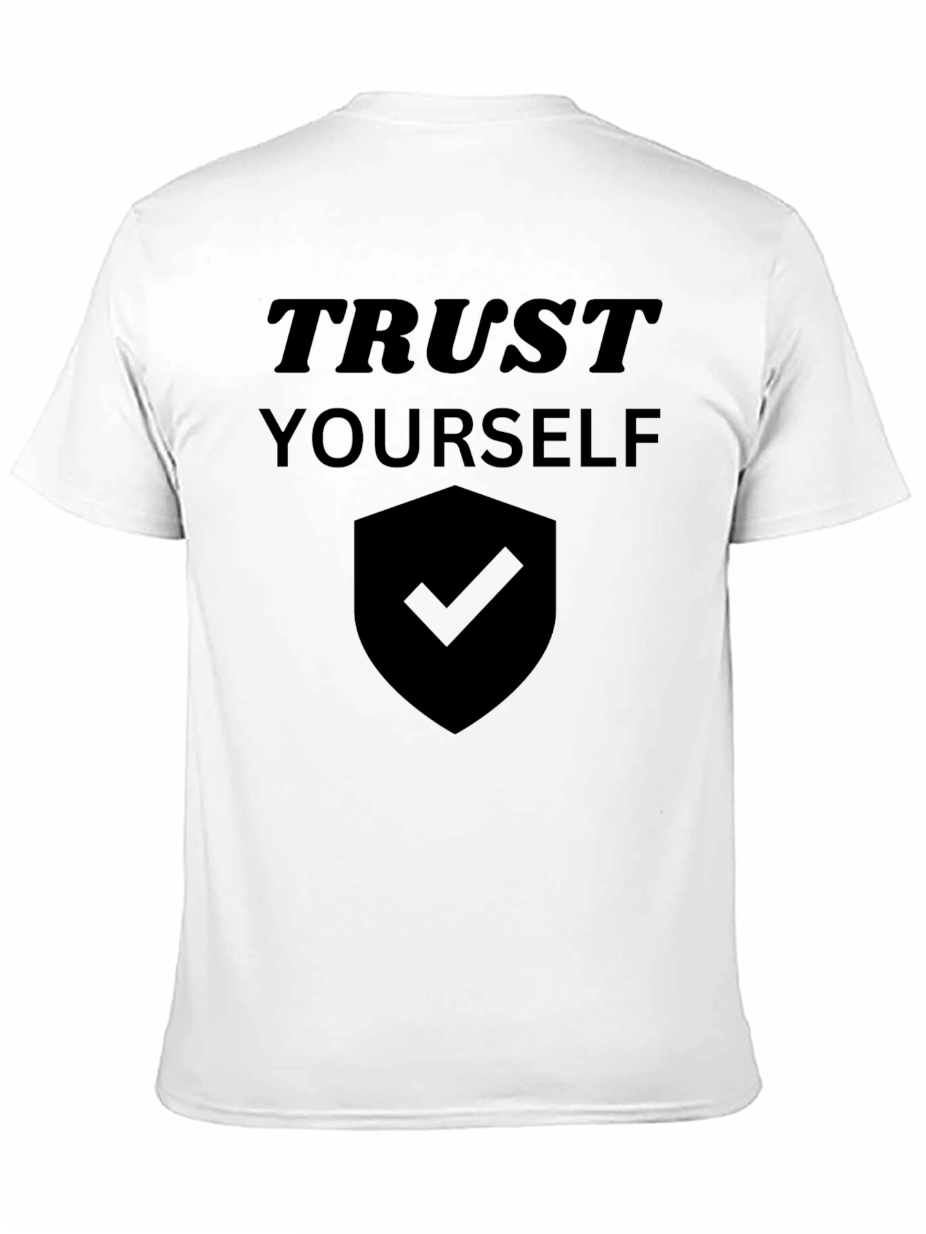 Trust Yourself Black Graphic Tee