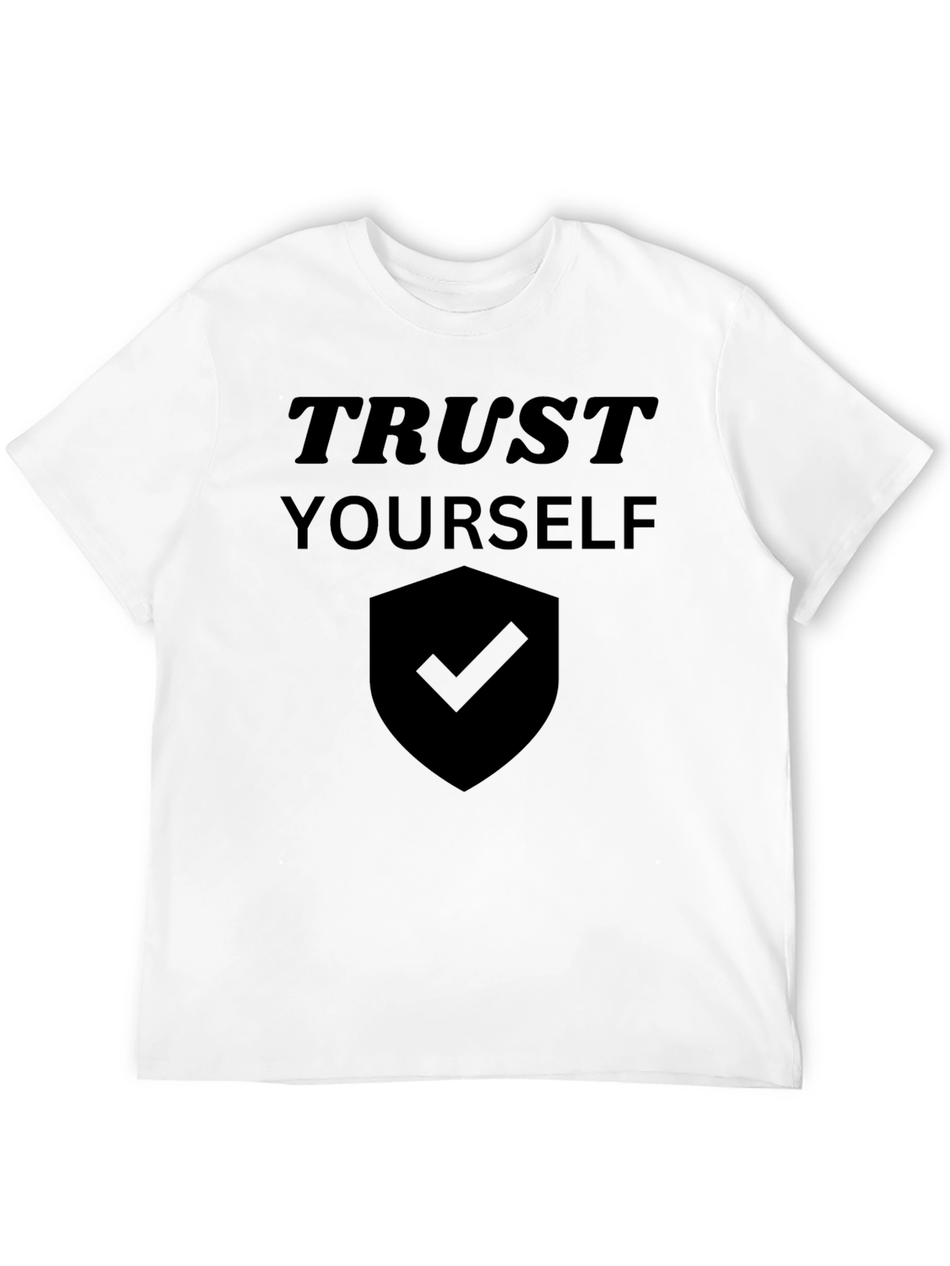 Trust Yourself Black Graphic Tee