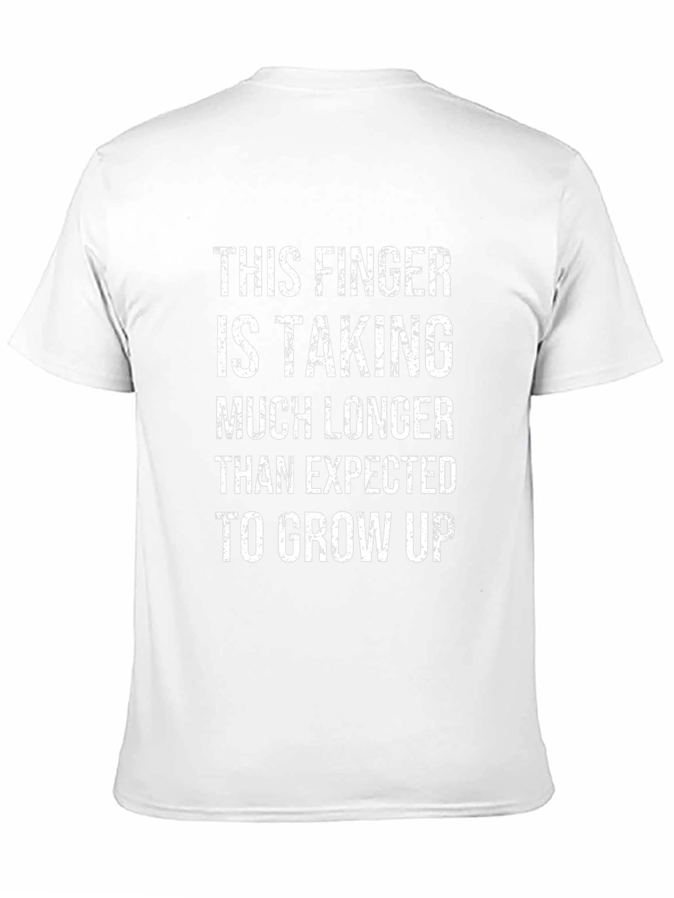 Humorous Finger Growing Up T-Shirt