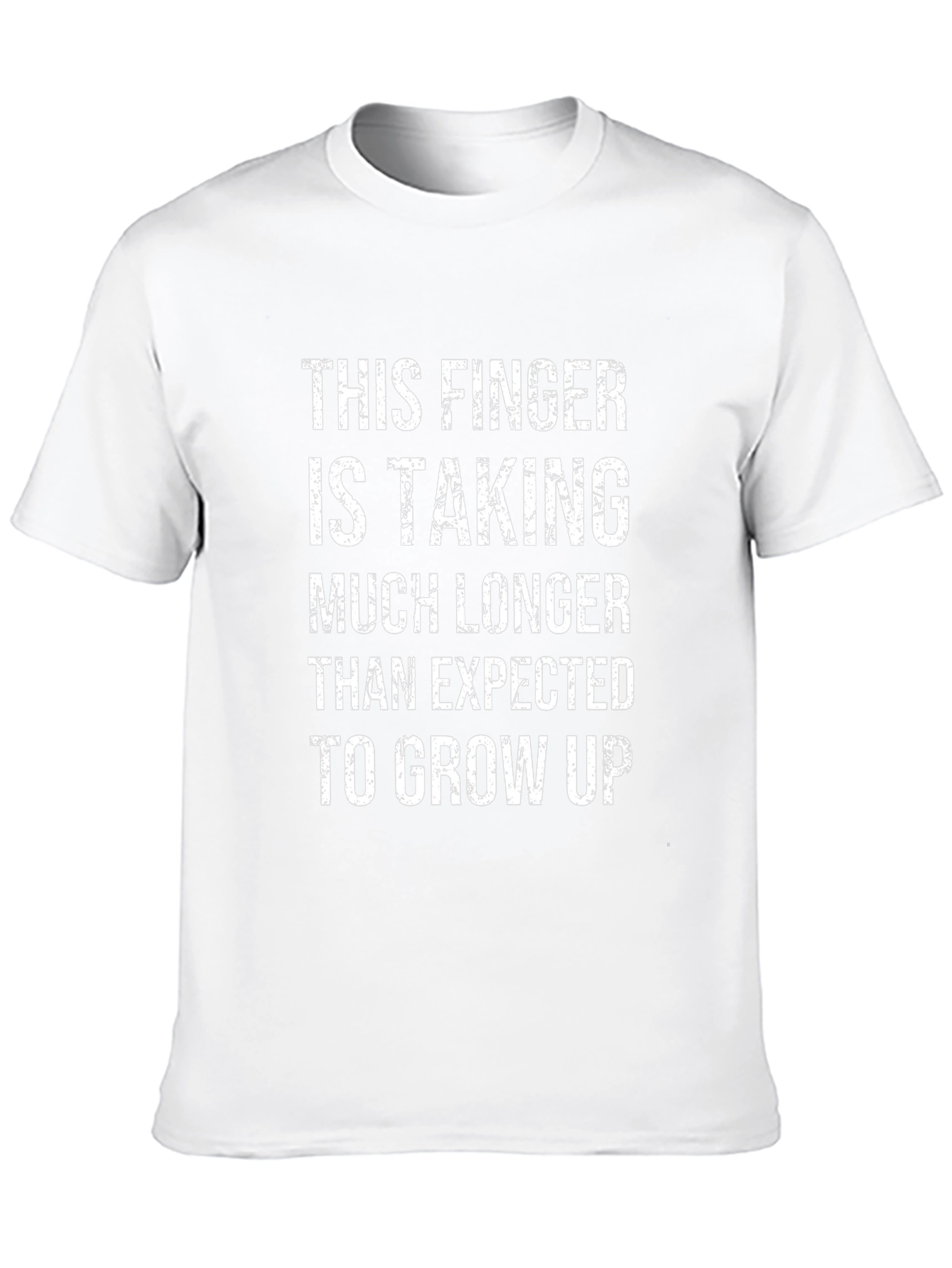 Humorous Finger Growing Up T-Shirt