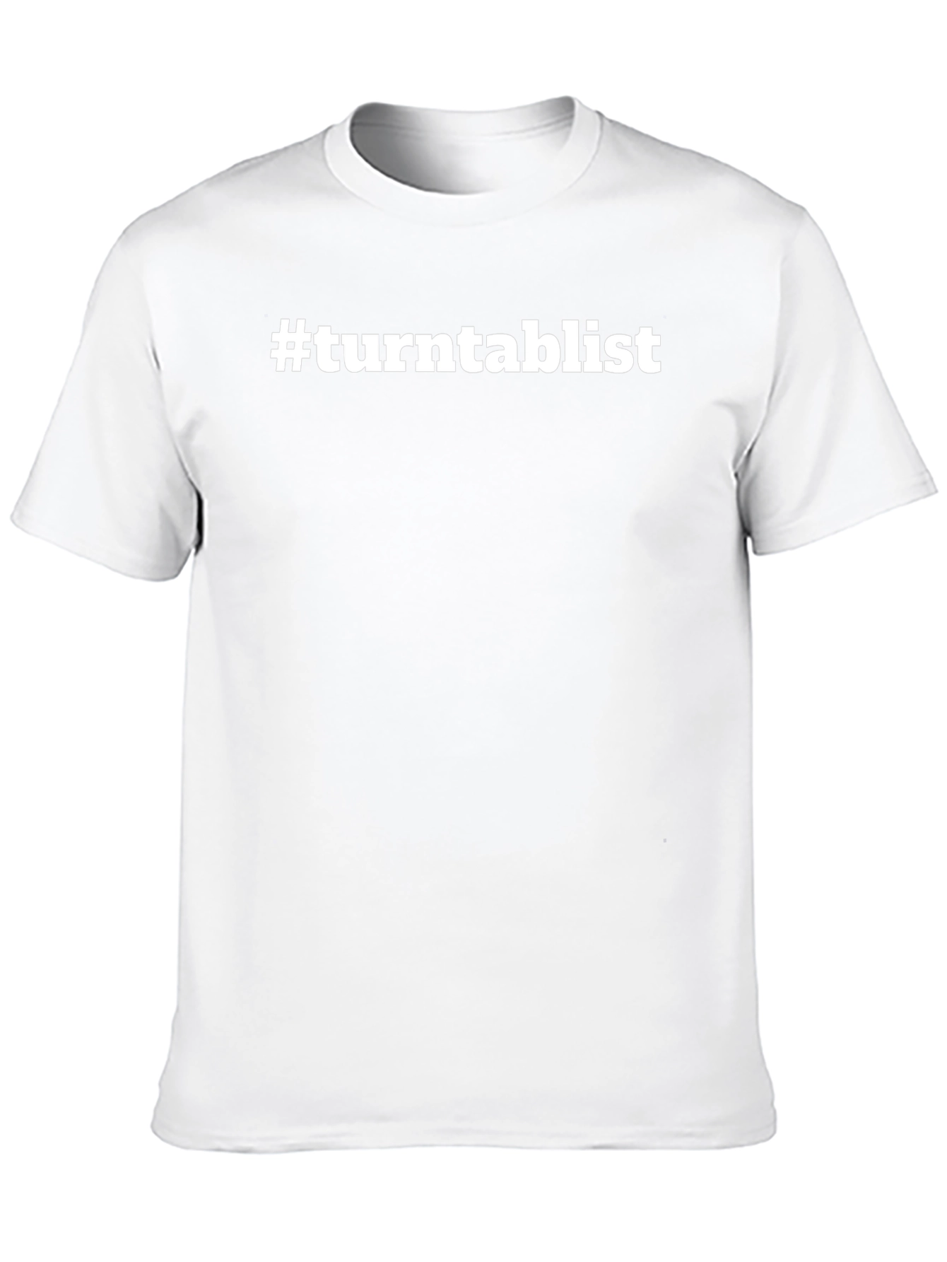 #turntablist Black Crew Neck T-Shirt