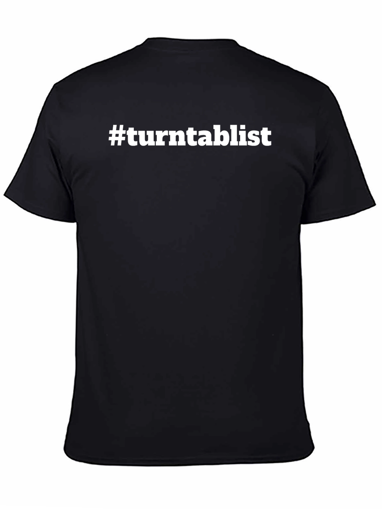 #turntablist Black Crew Neck T-Shirt